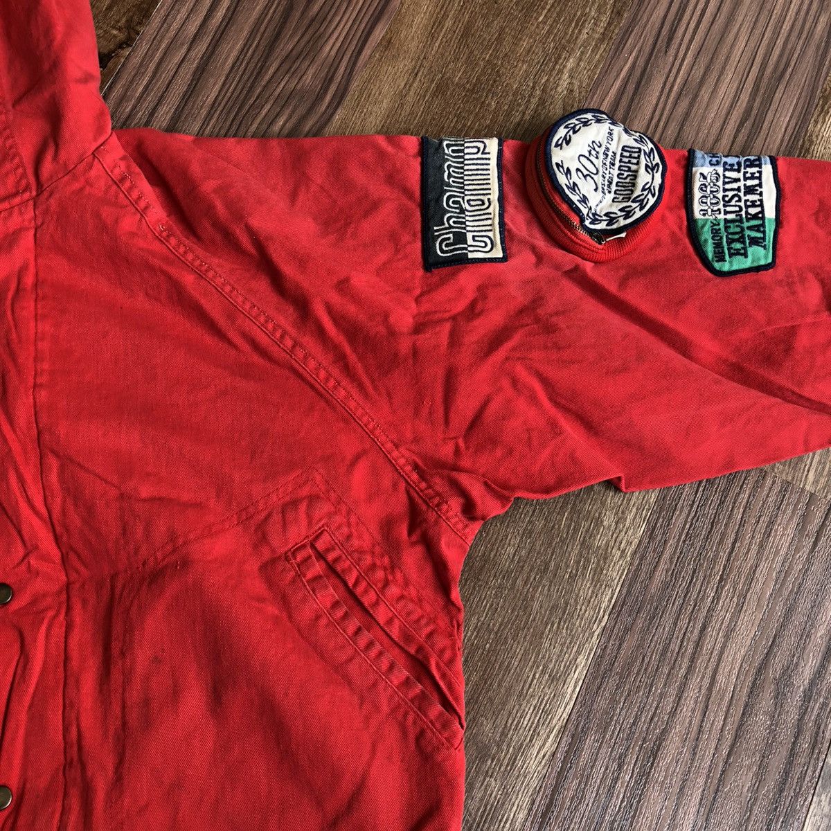 Vintage Godspeed Racing Hooded Bomber Jacket Inspired Issey Size US M / EU 48-50 / 2 - 6 Thumbnail