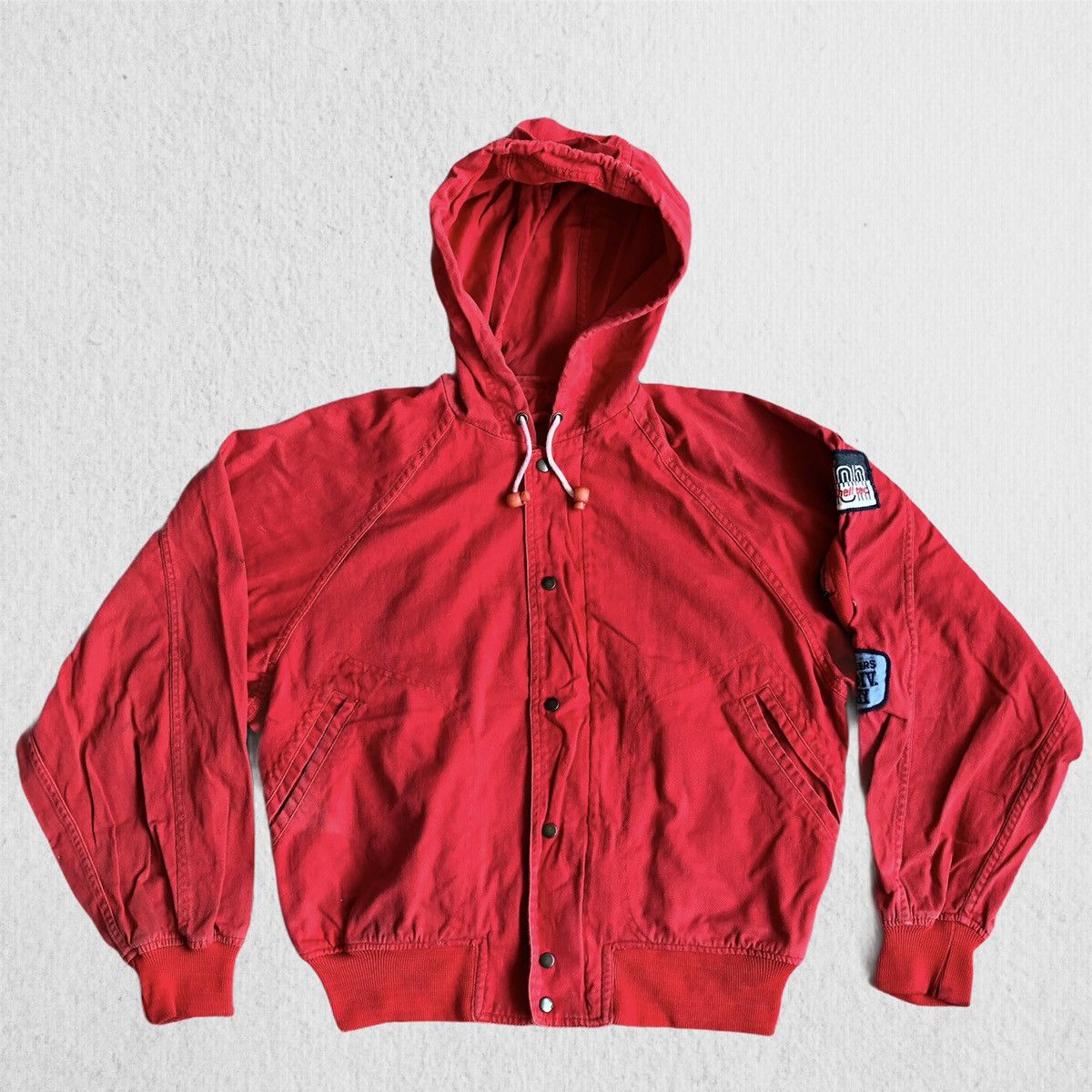 Vintage Godspeed Racing Hooded Bomber Jacket Inspired Issey Size US M / EU 48-50 / 2 - 1 Thumbnail