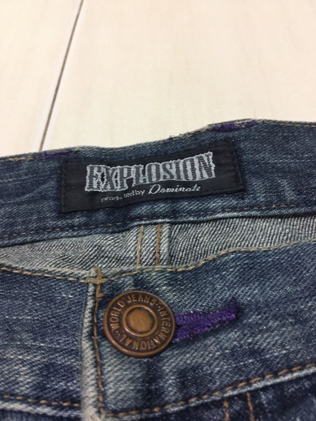 Japanese Brand Explosion by Dominate Handcraft Double Waist Jeans Size US 34 / EU 50 - 5 Thumbnail