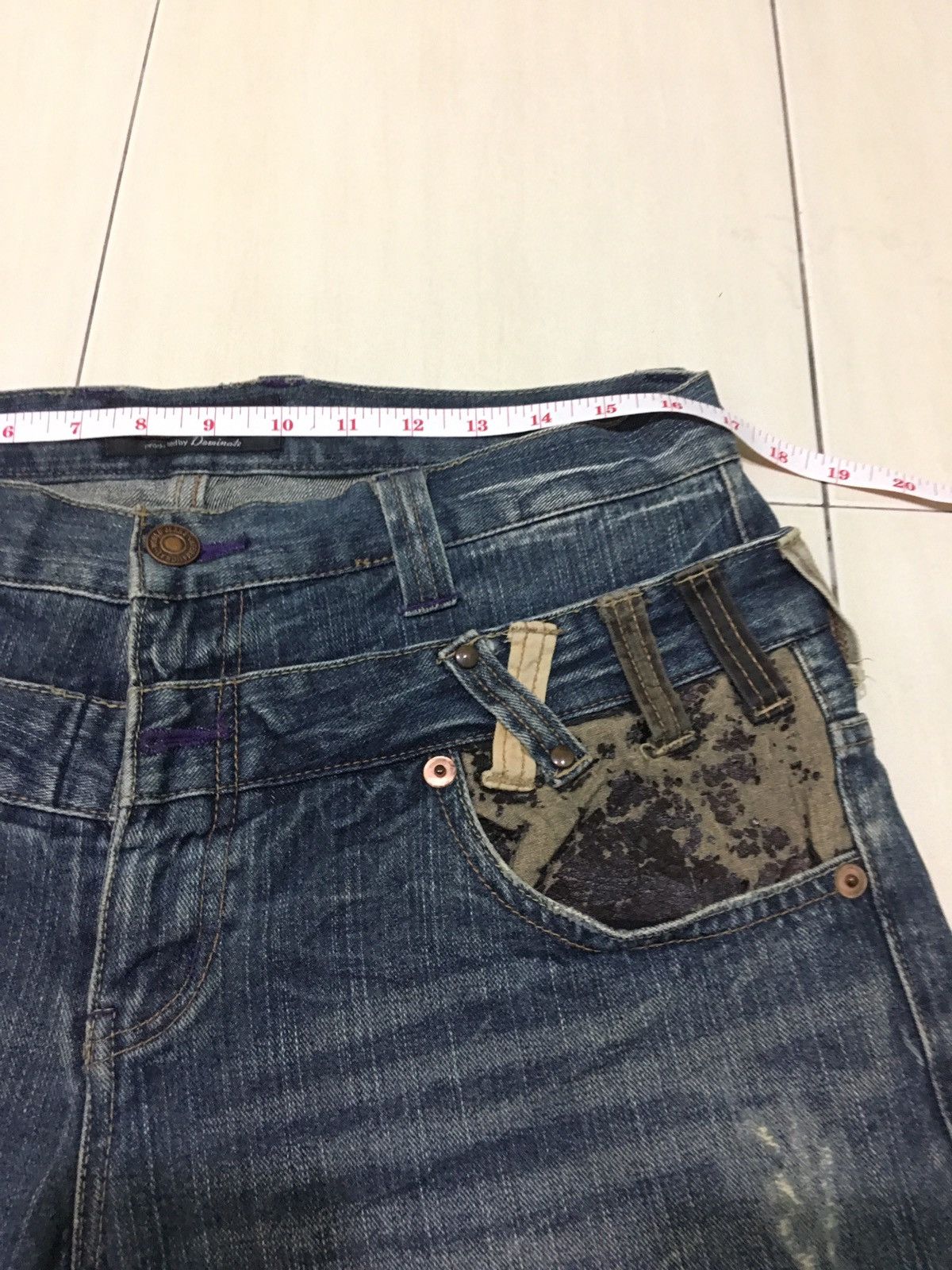 Japanese Brand Explosion by Dominate Handcraft Double Waist Jeans Size US 34 / EU 50 - 11 Thumbnail