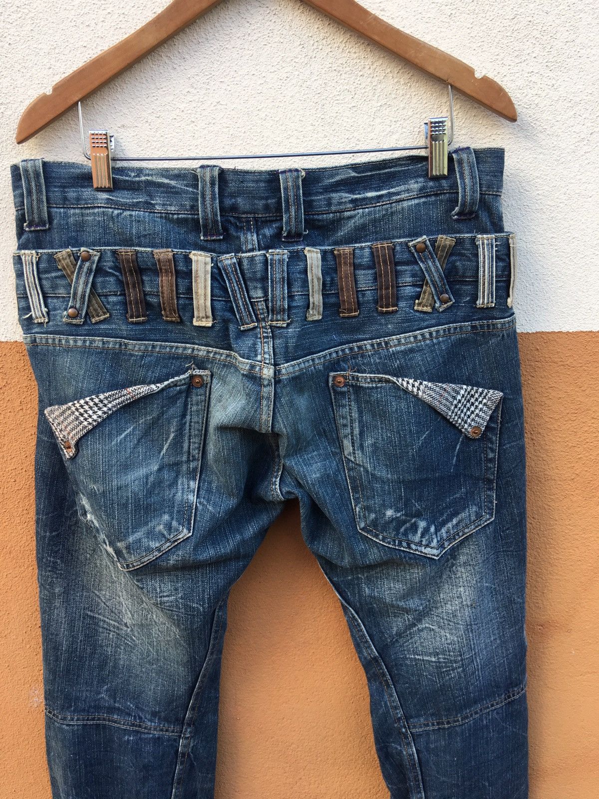 Japanese Brand Explosion by Dominate Handcraft Double Waist Jeans Size US 34 / EU 50 - 4 Thumbnail