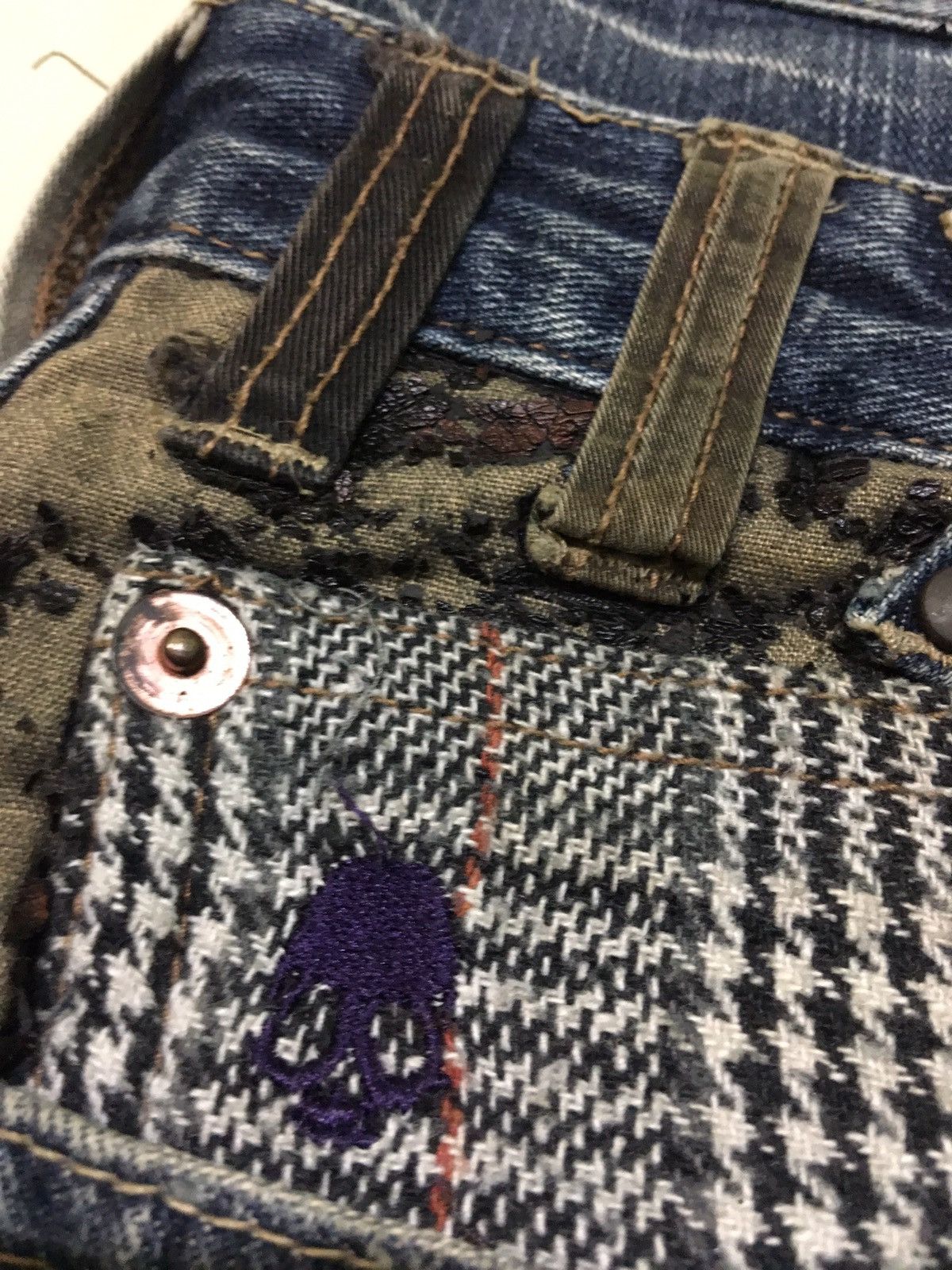 Japanese Brand Explosion by Dominate Handcraft Double Waist Jeans Size US 34 / EU 50 - 6 Thumbnail