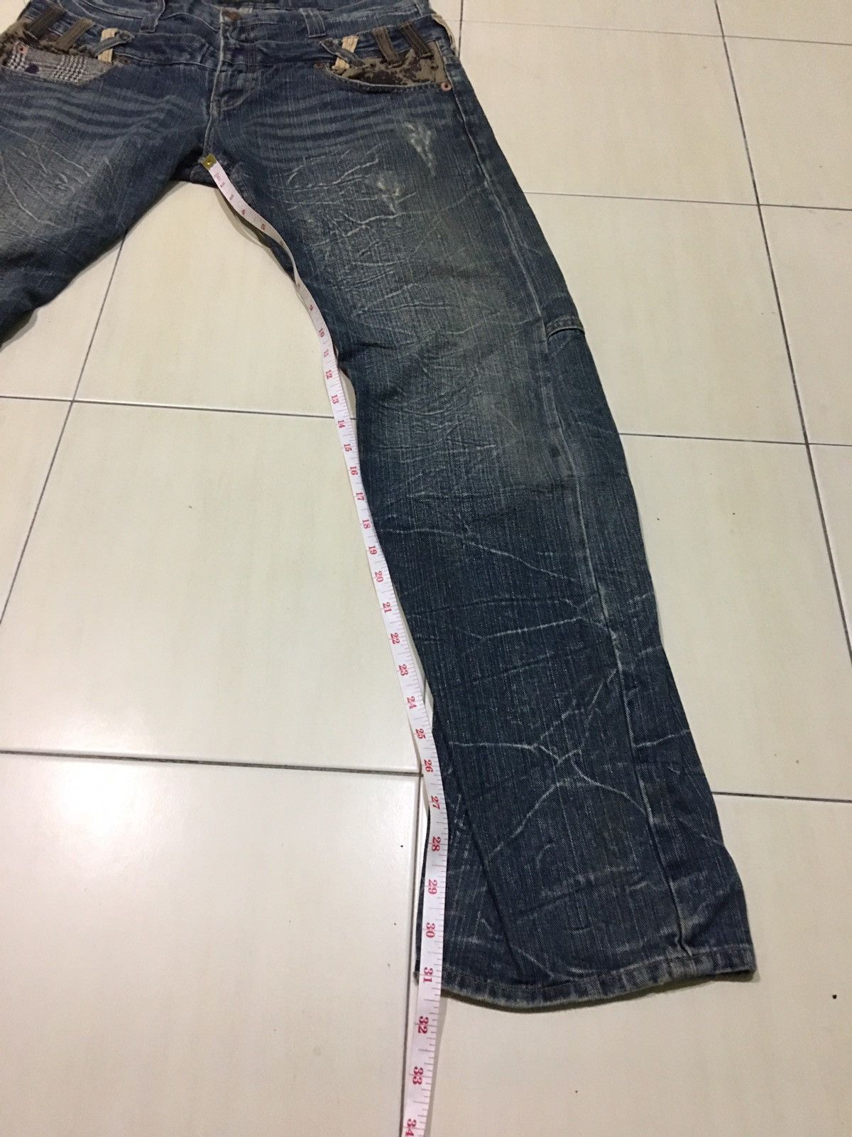 Japanese Brand Explosion by Dominate Handcraft Double Waist Jeans Size US 34 / EU 50 - 13 Thumbnail