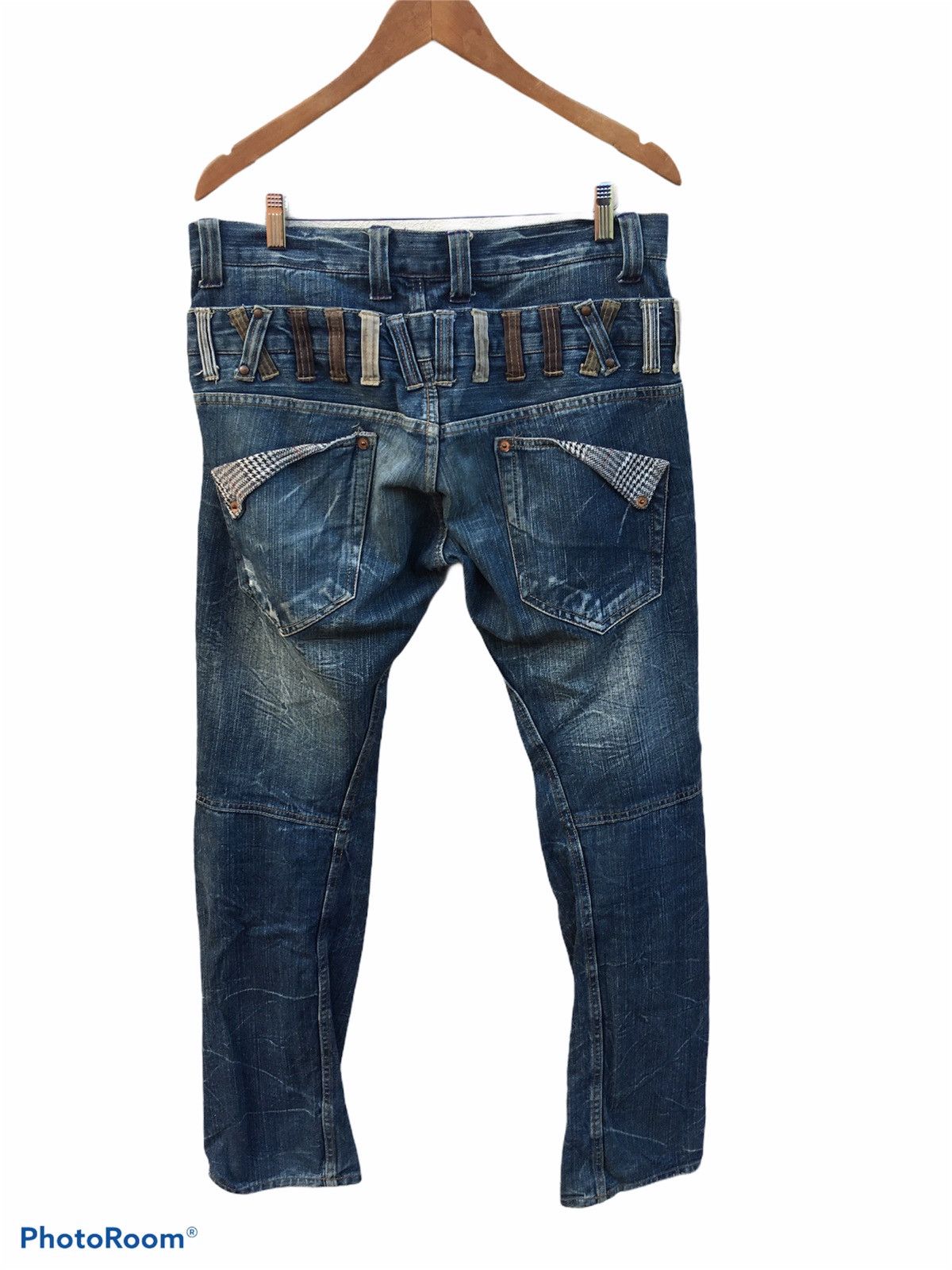 Japanese Brand Explosion by Dominate Handcraft Double Waist Jeans Size US 34 / EU 50 - 2 Thumbnail