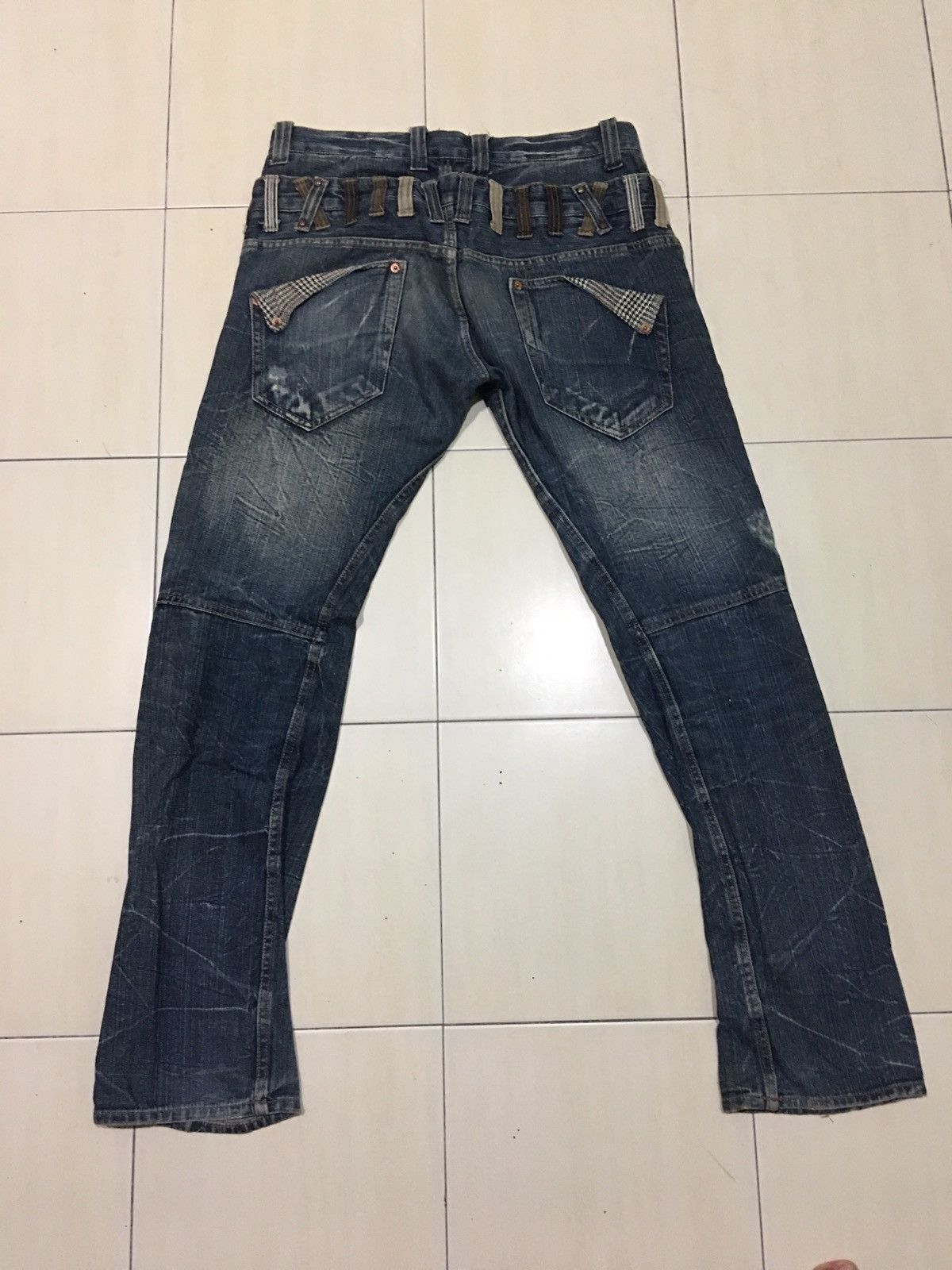 Japanese Brand Explosion by Dominate Handcraft Double Waist Jeans Size US 34 / EU 50 - 10 Thumbnail