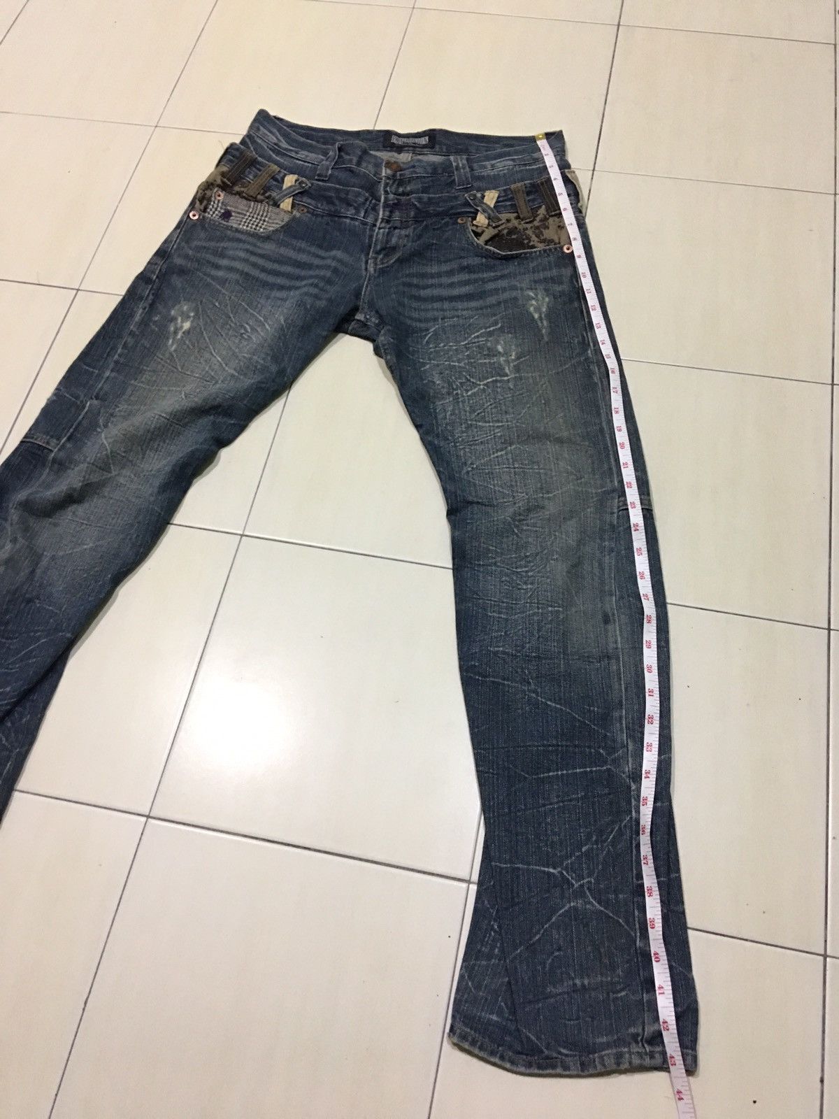 Japanese Brand Explosion by Dominate Handcraft Double Waist Jeans Size US 34 / EU 50 - 12 Thumbnail