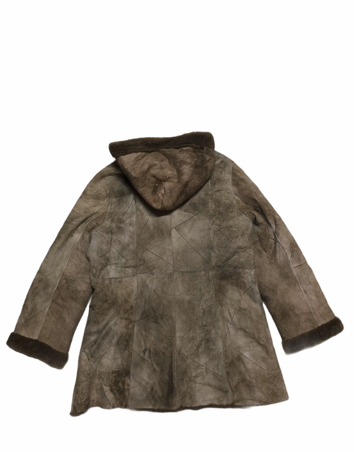 Branded Leather × Japanese Brand Vintage Japan Moleskin Faux Fur Leather Patch Jacket Size US S / EU 44-46 / 1 - 5 Thumbnail