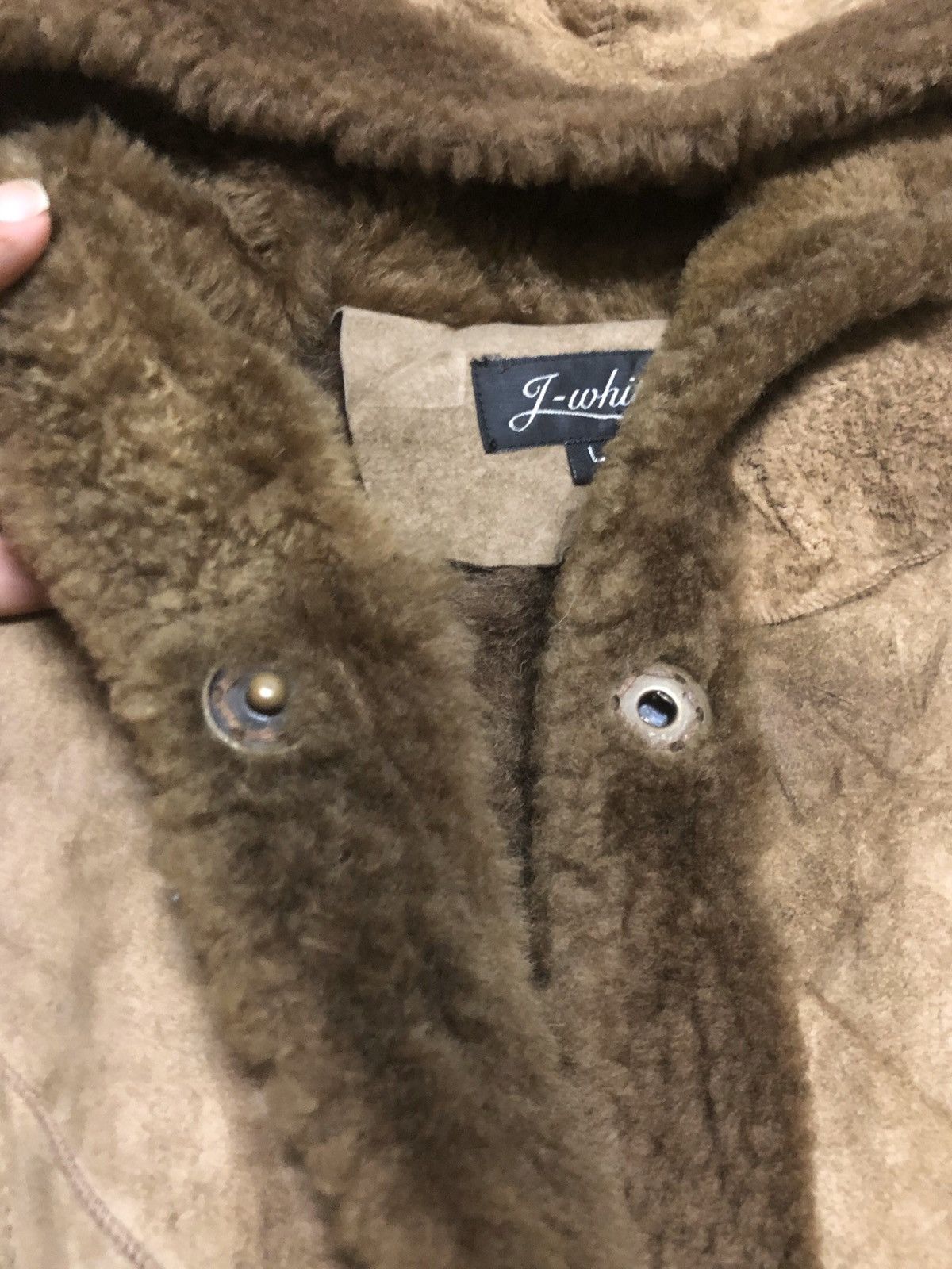 Branded Leather × Japanese Brand Vintage Japan Moleskin Faux Fur Leather Patch Jacket Size US S / EU 44-46 / 1 - 7 Thumbnail