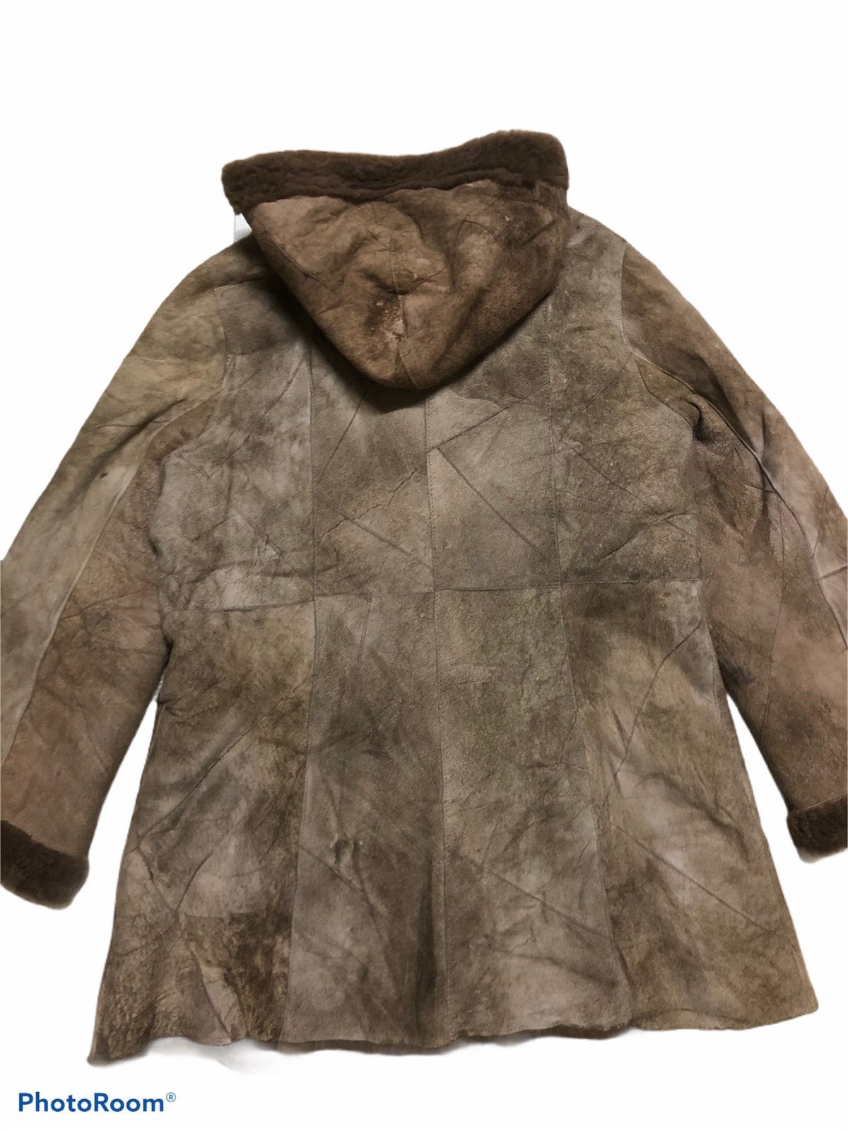 Branded Leather × Japanese Brand Vintage Japan Moleskin Faux Fur Leather Patch Jacket Size US S / EU 44-46 / 1 - 4 Thumbnail