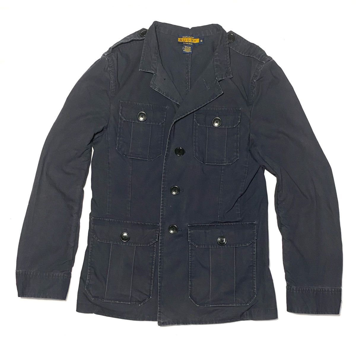 Ralph Lauren × Vintage Vintage Ralph Laurent Rugby Workers Shirt/Jacket Size US S / EU 44-46 / 1 - 3 Thumbnail