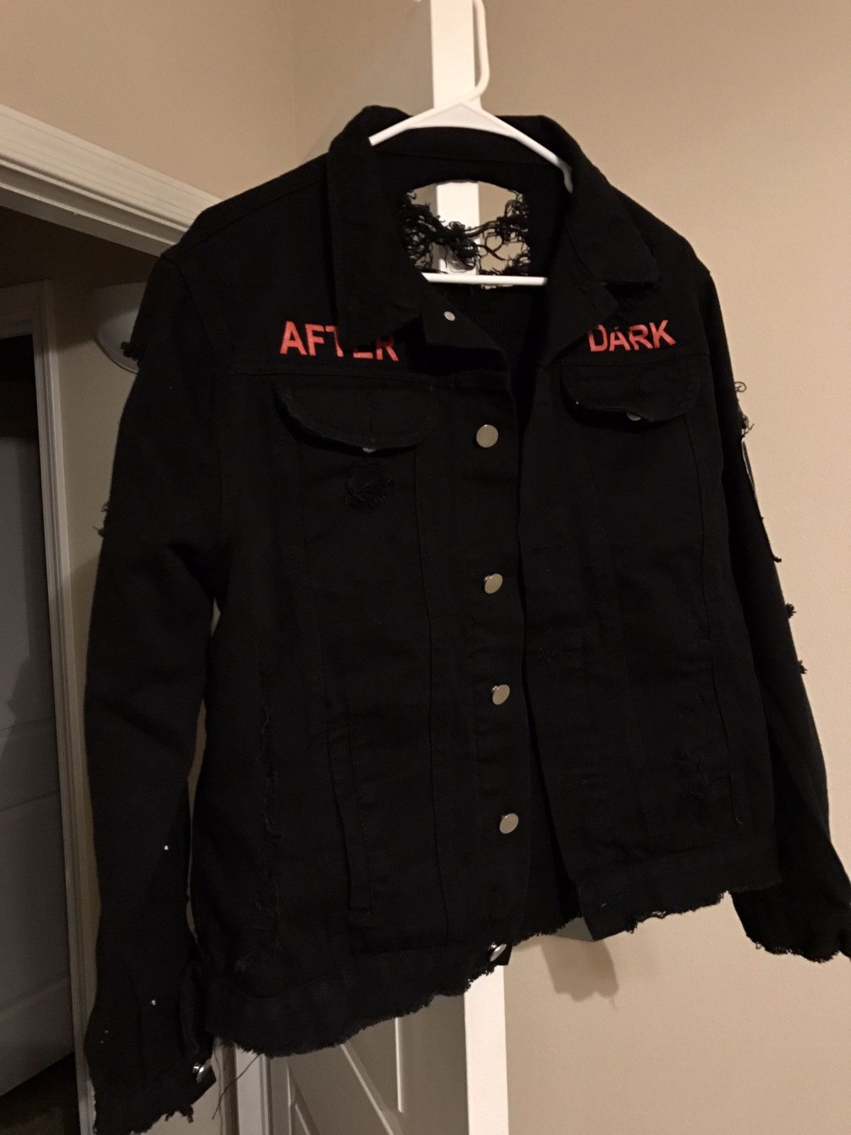 Black newest “After Dark” Denim Jacket