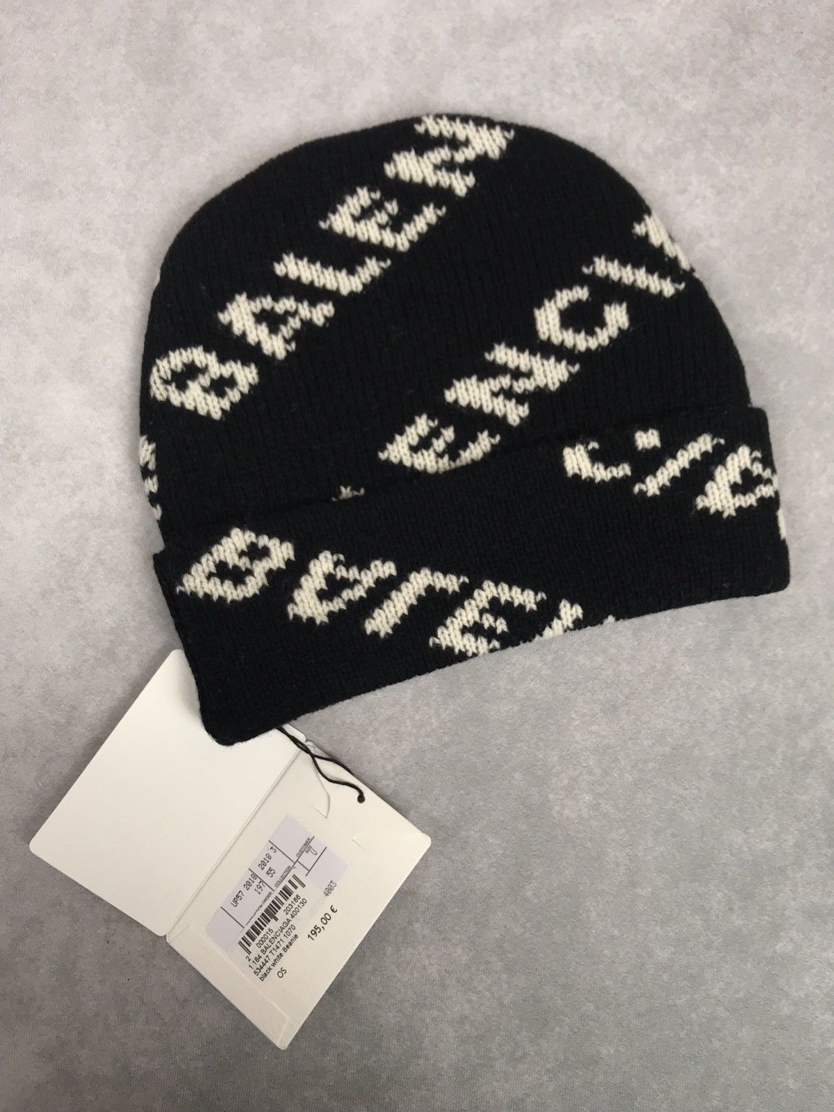 Balenciaga BNWT Balenciaga Logo Beanie Hat Size ONE SIZE - 1 Thumbnail