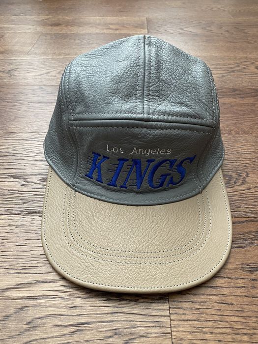 Vintage Leather 5 Panel LA Kings Hat