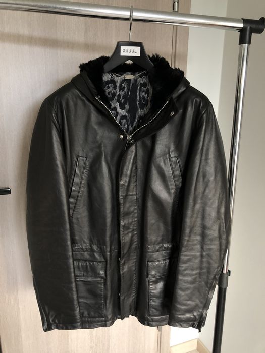 Billionaire Couture Billionaire Couture Lamb Leather Parka Coat Rex Fur Grailed