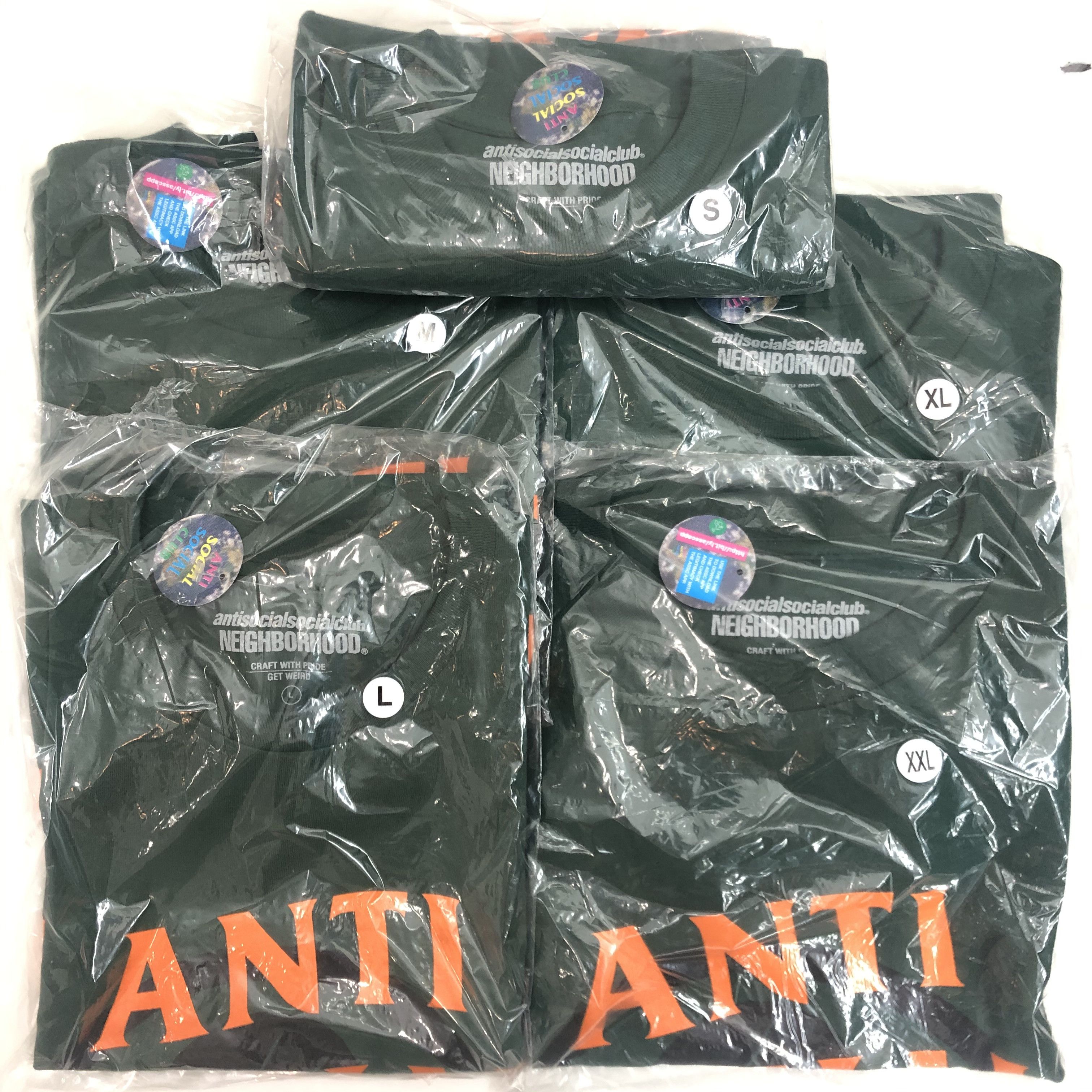Anti Social Social Club × Neighborhood DS orange ASSC x NBHD