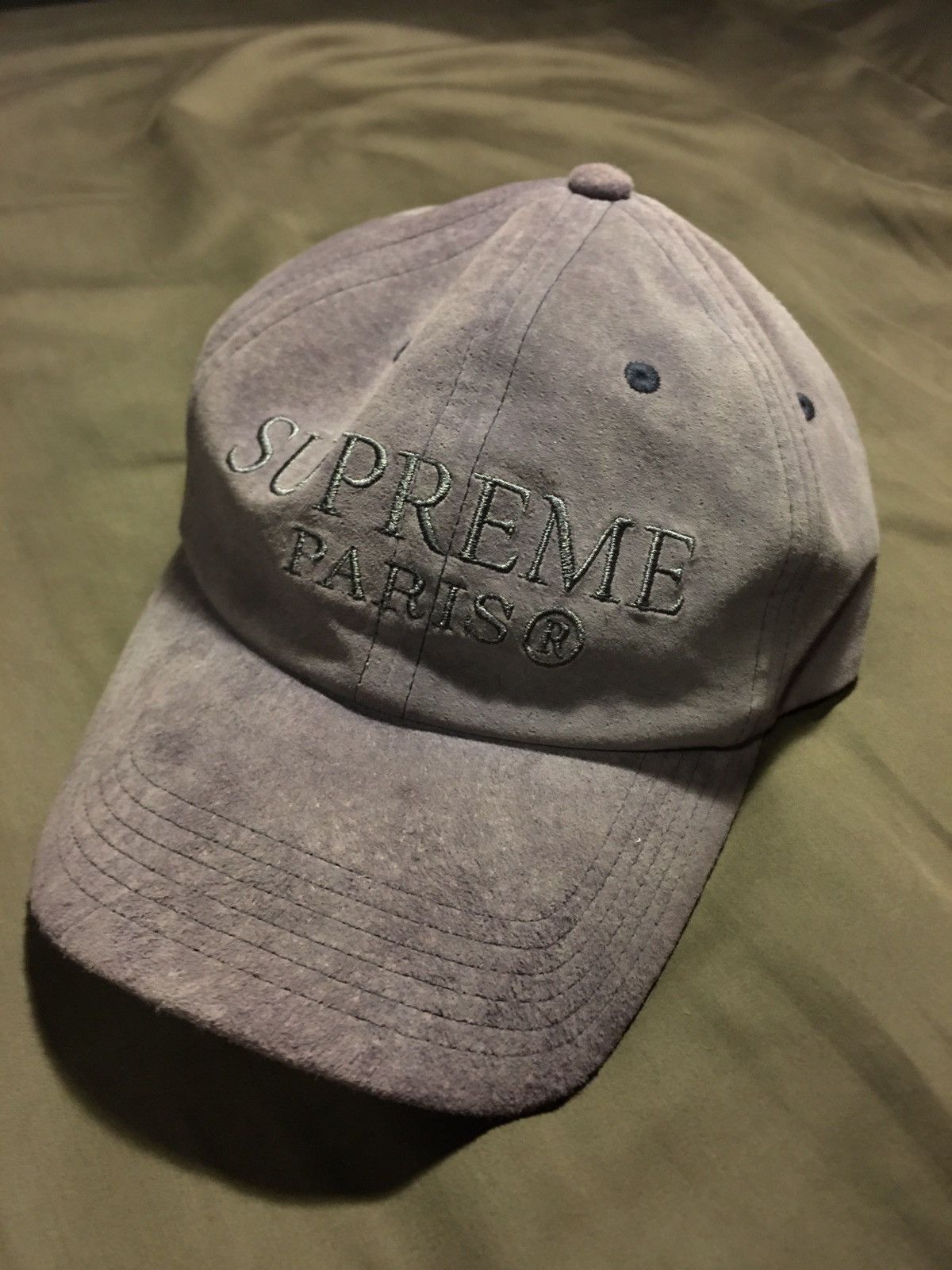 Supreme suede cap new arrivals