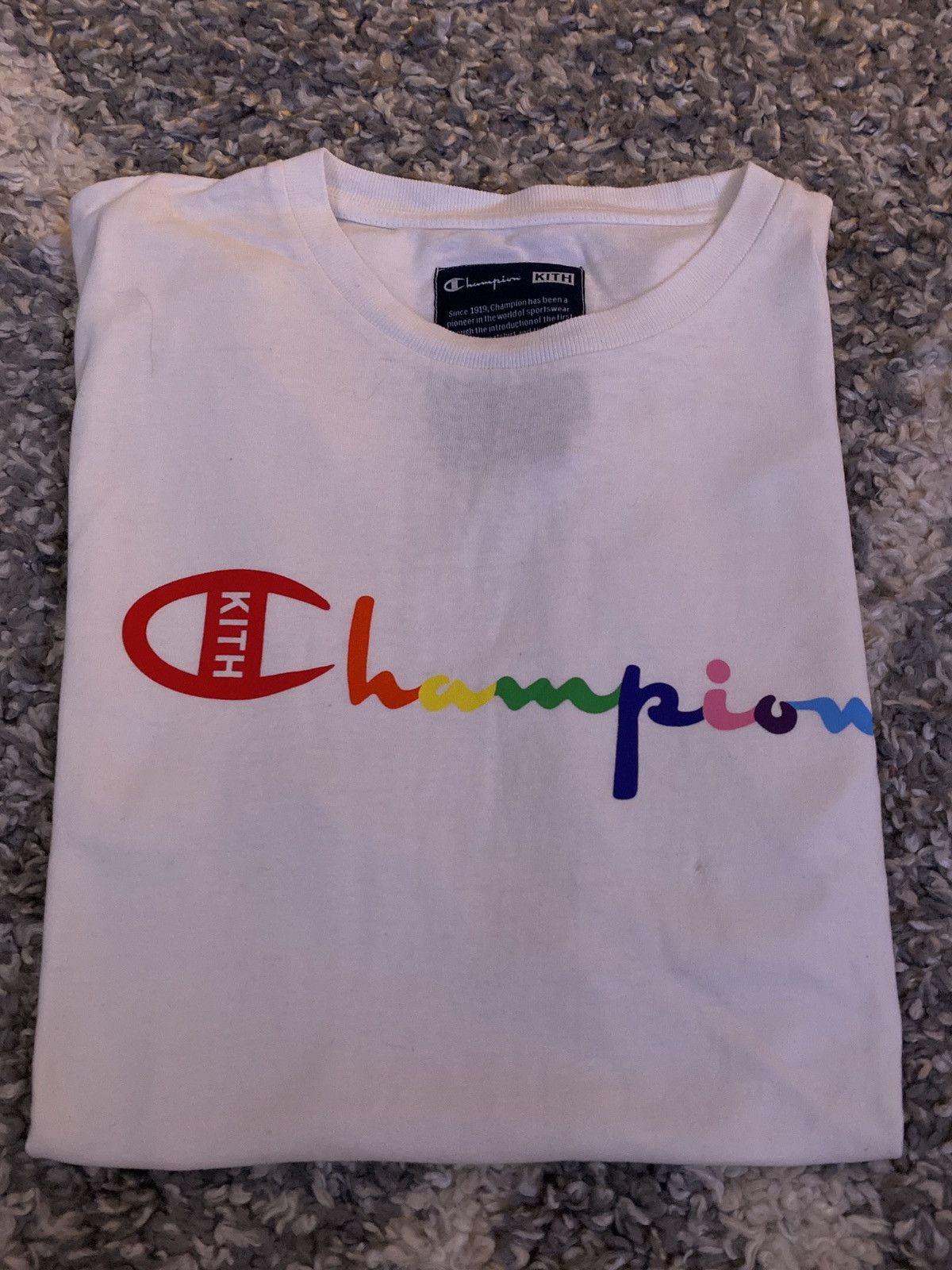 Outlet kith X champion t-shirt - size large