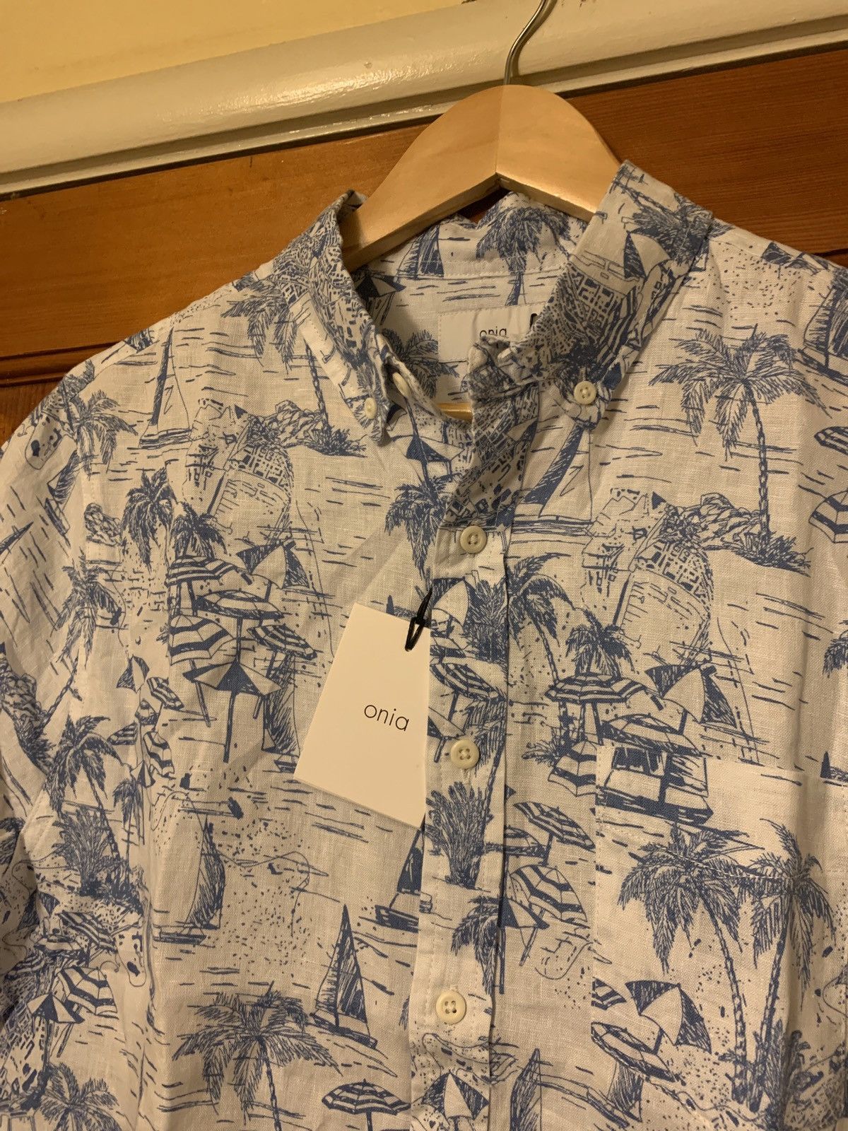 Onia *RARE* Brand New Onia Jack Monte Carlo Sail Button Shirt - M Size US M / EU 48-50 / 2 - 2 Thumbnail