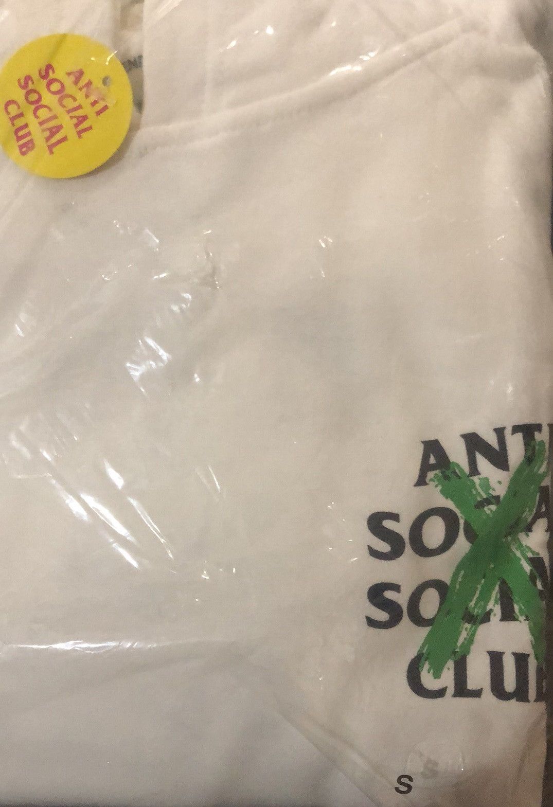 Assc cancelled hoodie white top / green