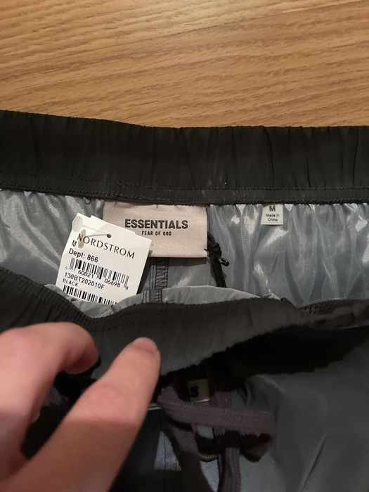 Fear of God Essentials Reflective Track Pants Grailed