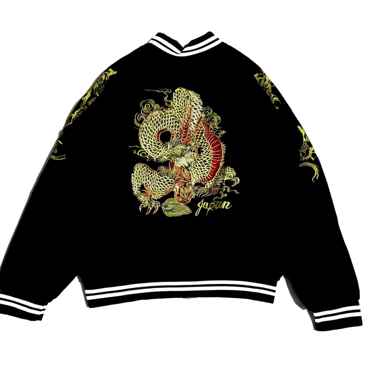 Japanese Brand Sukajan Shinryu Black Velvet Jacket by Bosozoku | Grailed