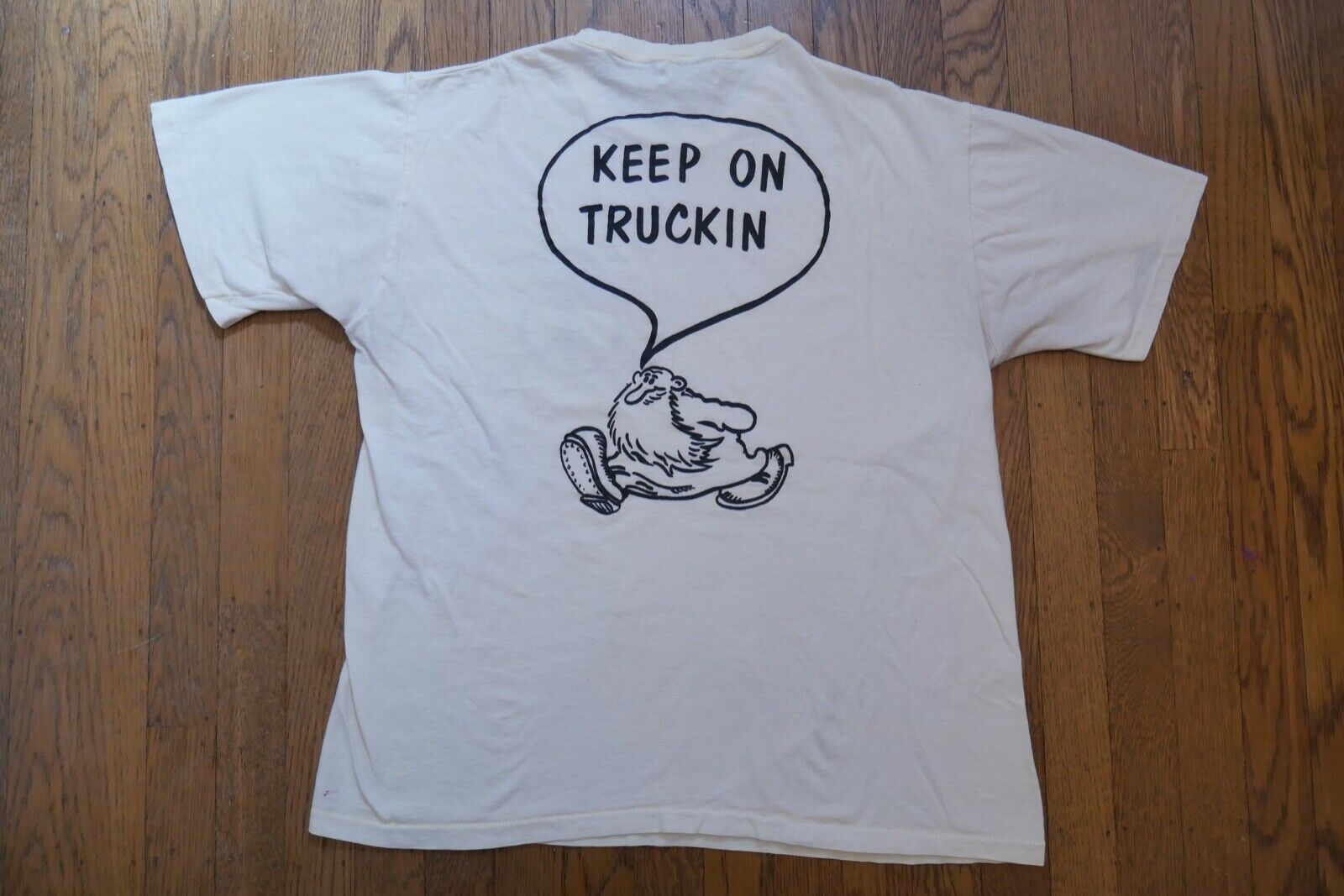 Robert Crumb Vtg T Shirt 70s Keep On Truckin Comic Artist