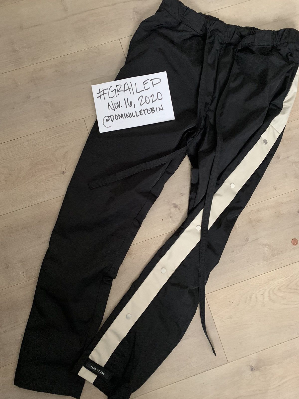 FEAR OF GOD 6th Nylon Cargo Snap Pants66㎝ - ワークパンツ/カーゴパンツ