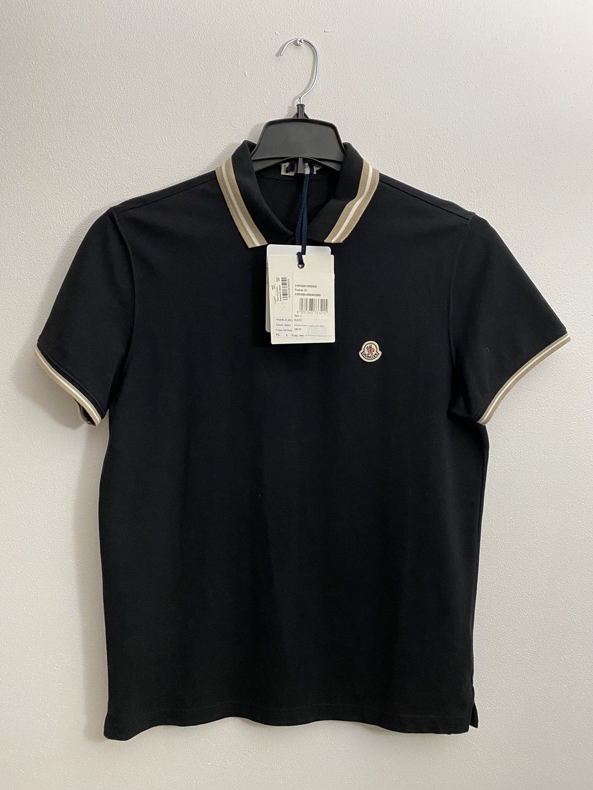 Moncler Moncler Tipped Polo Shirt - Large Size US M / EU 48-50 / 2 - 1 Thumbnail