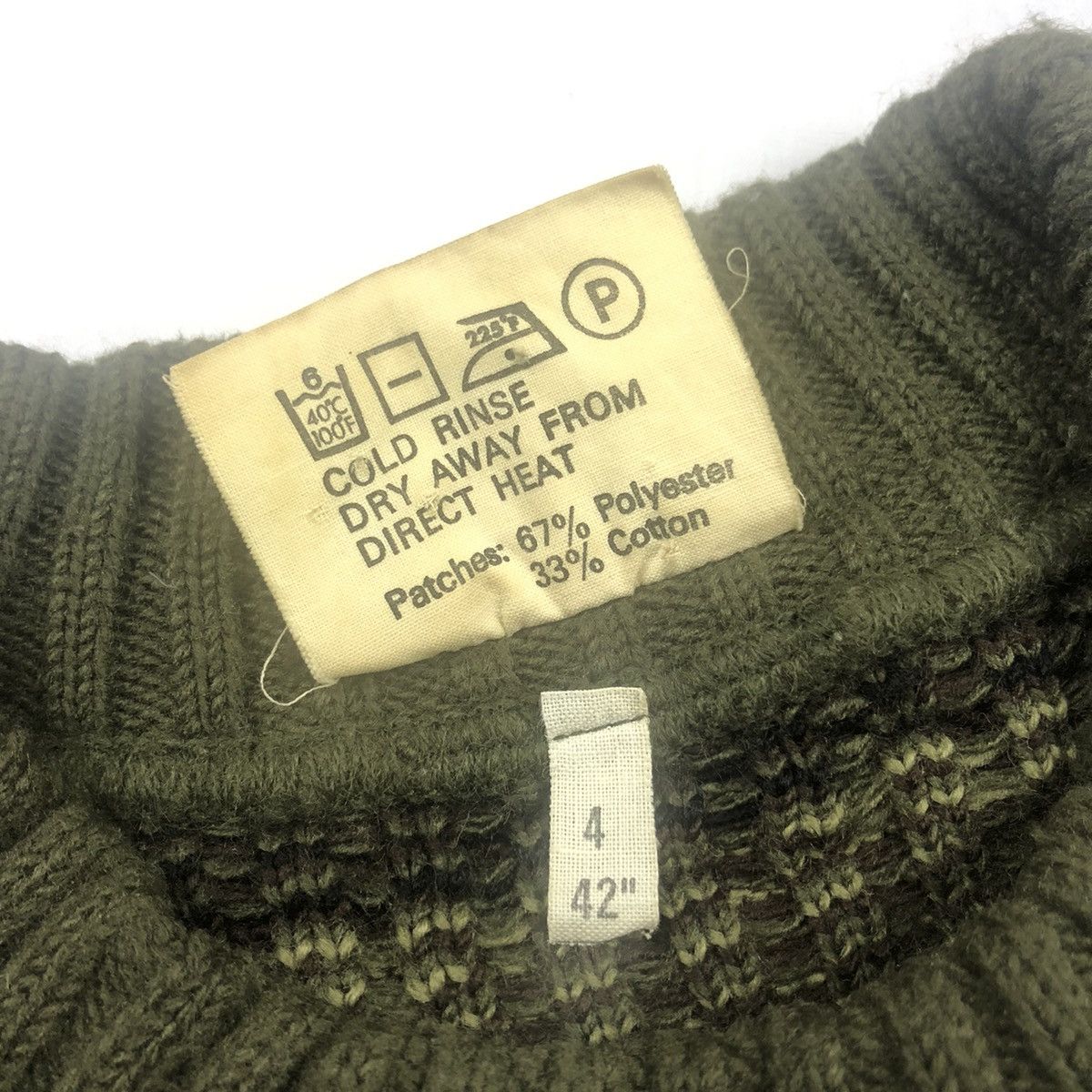 Vintage Vintage Army Pullover Knit Sweater Size US M / EU 48-50 / 2 - 9 Thumbnail