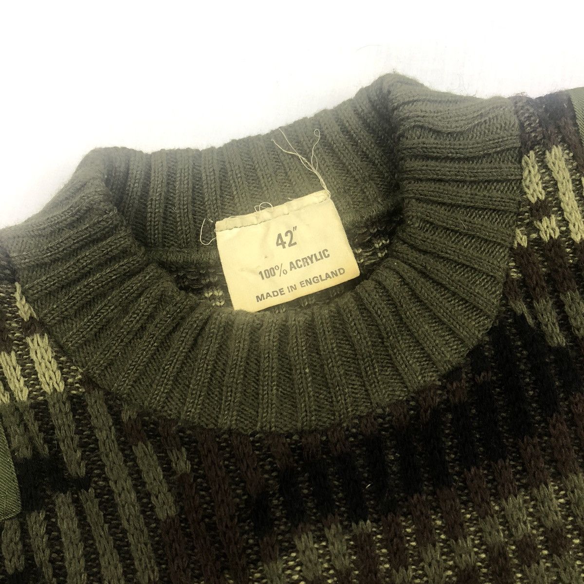 Vintage Vintage Army Pullover Knit Sweater Size US M / EU 48-50 / 2 - 7 Thumbnail