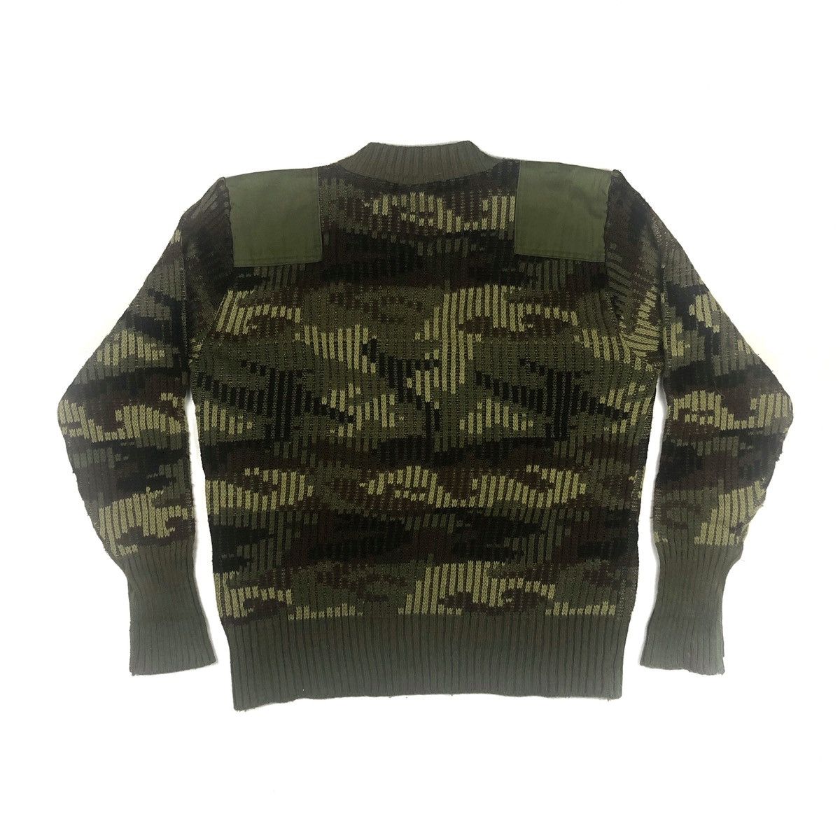 Vintage Vintage Army Pullover Knit Sweater Size US M / EU 48-50 / 2 - 2 Thumbnail