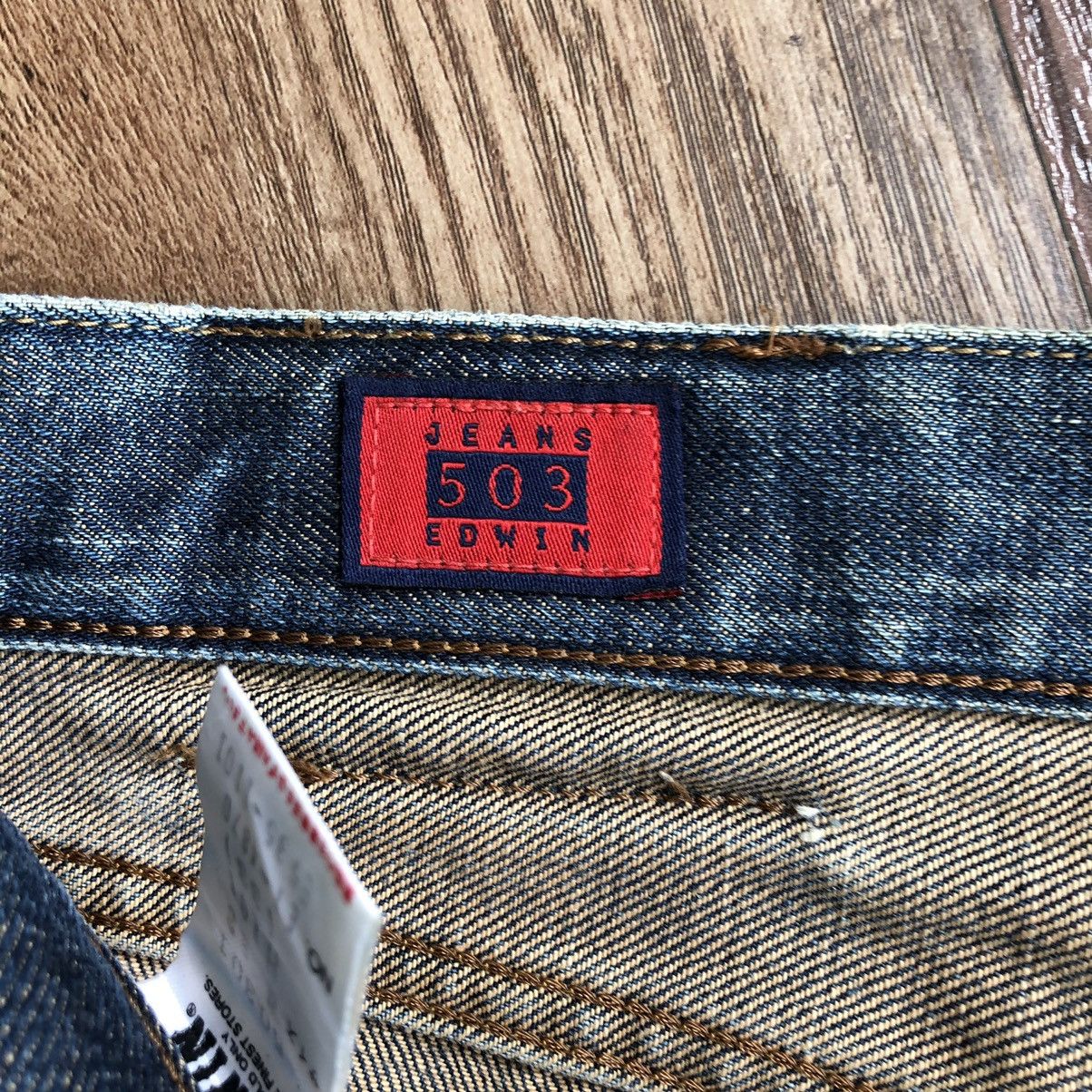 Edwin × Japanese Brand Edwin 503 Distreesed Denim Jeans Size US 32 / EU 48 - 6 Thumbnail