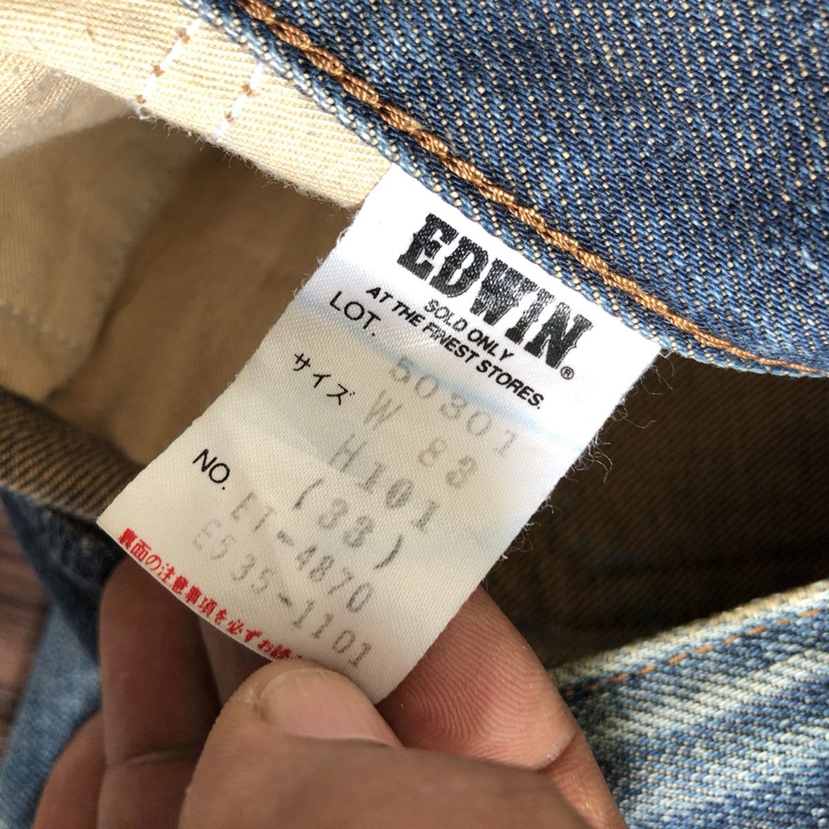 Edwin × Japanese Brand Edwin 503 Distreesed Denim Jeans Size US 32 / EU 48 - 7 Thumbnail