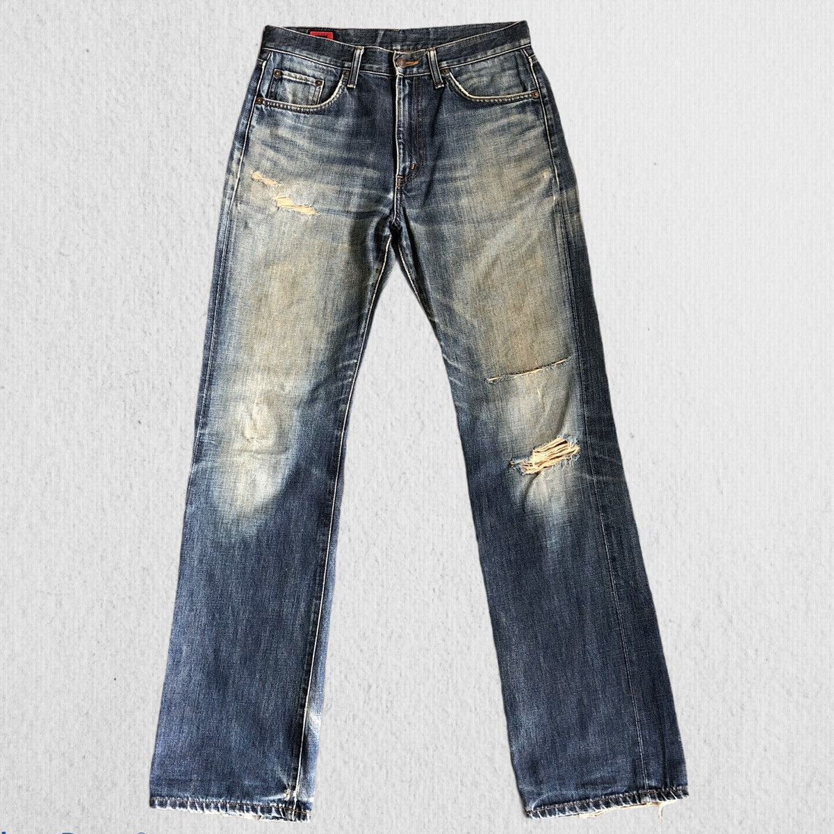 Edwin × Japanese Brand Edwin 503 Distreesed Denim Jeans Size US 32 / EU 48 - 1 Thumbnail