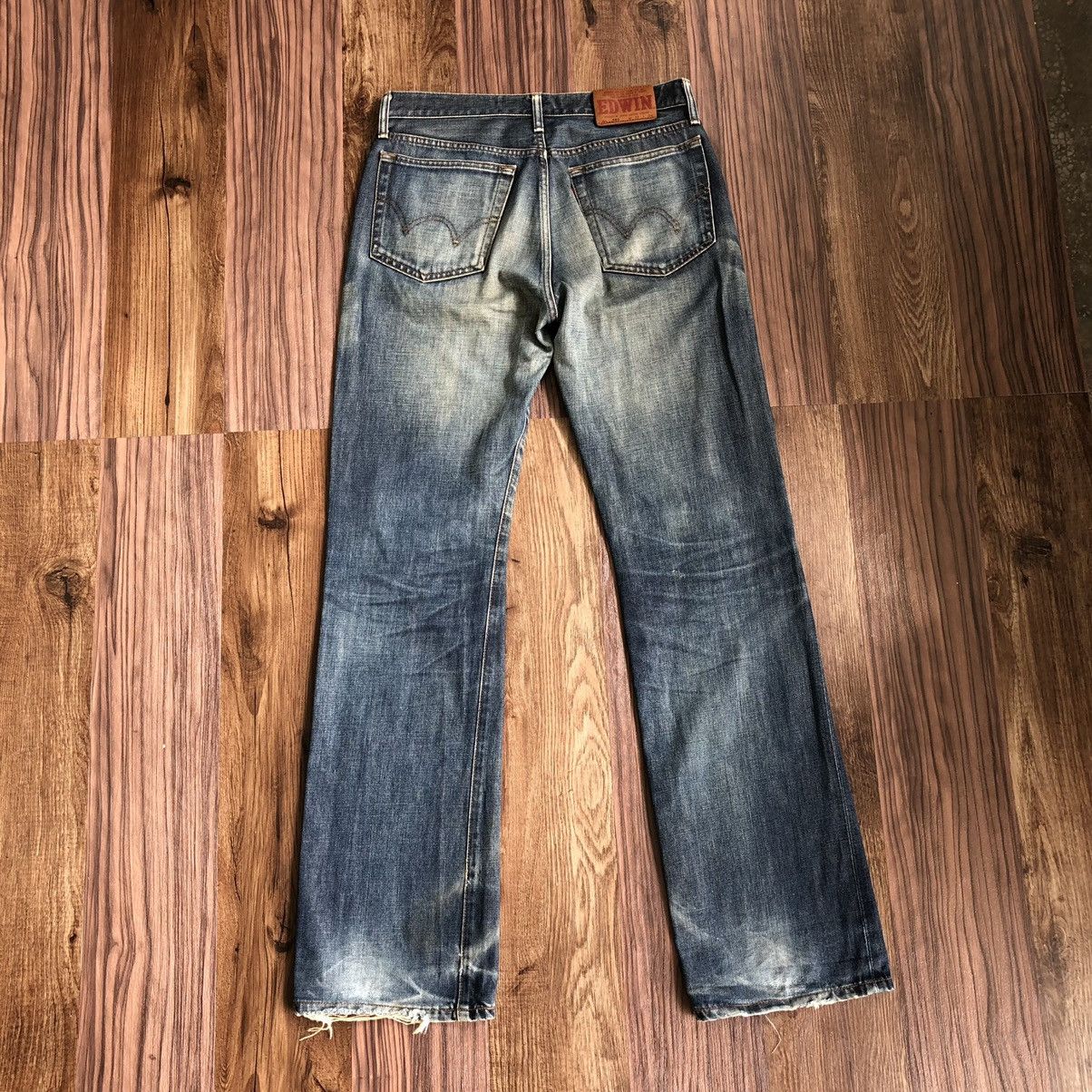 Edwin × Japanese Brand Edwin 503 Distreesed Denim Jeans Size US 32 / EU 48 - 8 Thumbnail