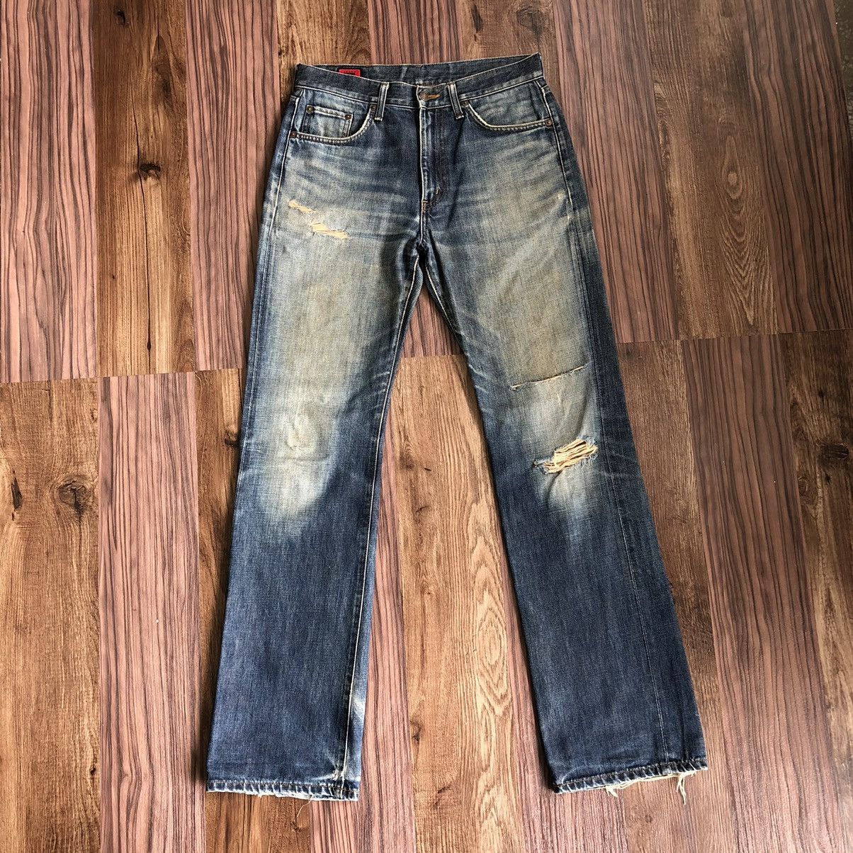 Edwin × Japanese Brand Edwin 503 Distreesed Denim Jeans Size US 32 / EU 48 - 11 Thumbnail