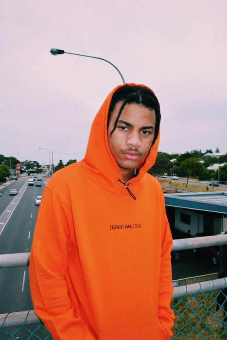 Orange store streetwear hoodie