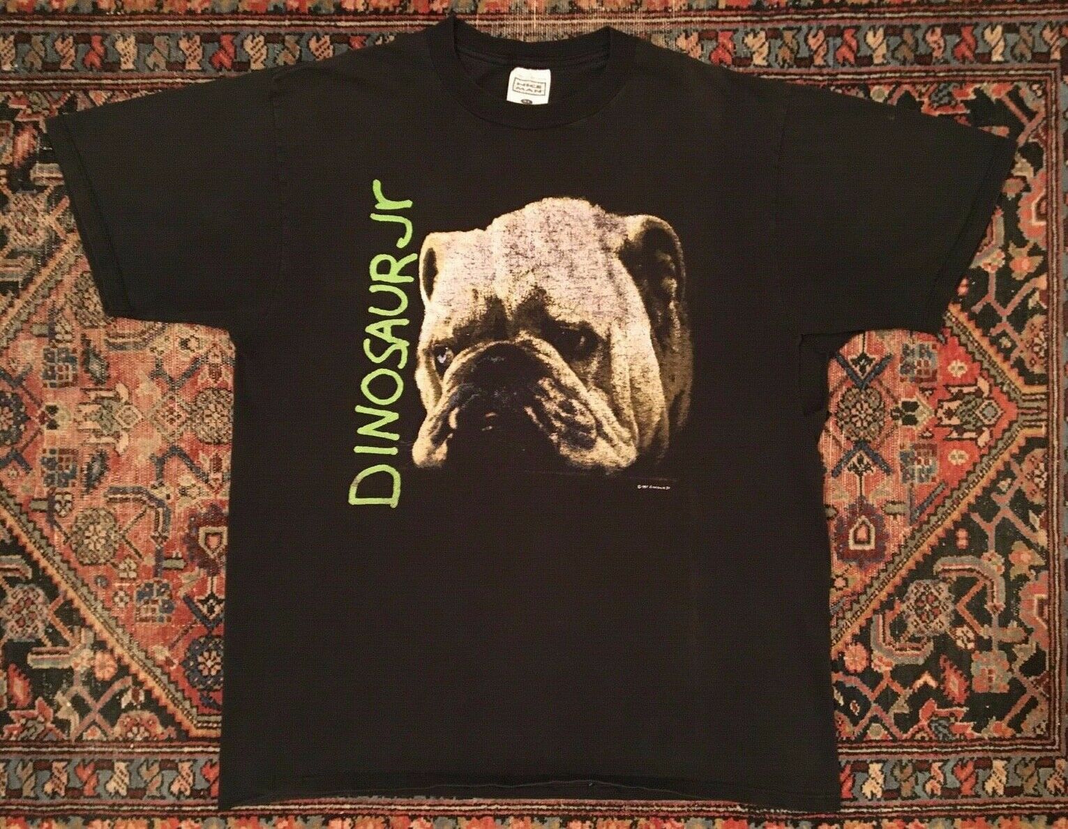 Vintage Vintage T Shirt Dinosaur JR 92 Bulldog Sonic Youth RARE XL 