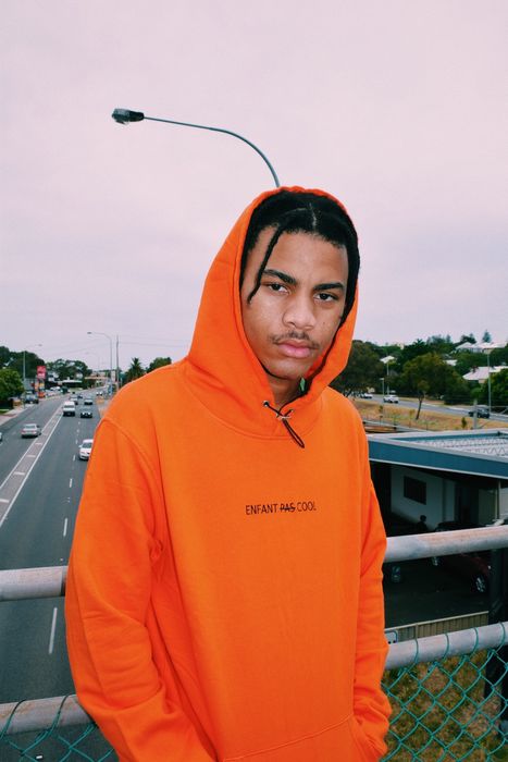 Orange discount hoodie streetwear