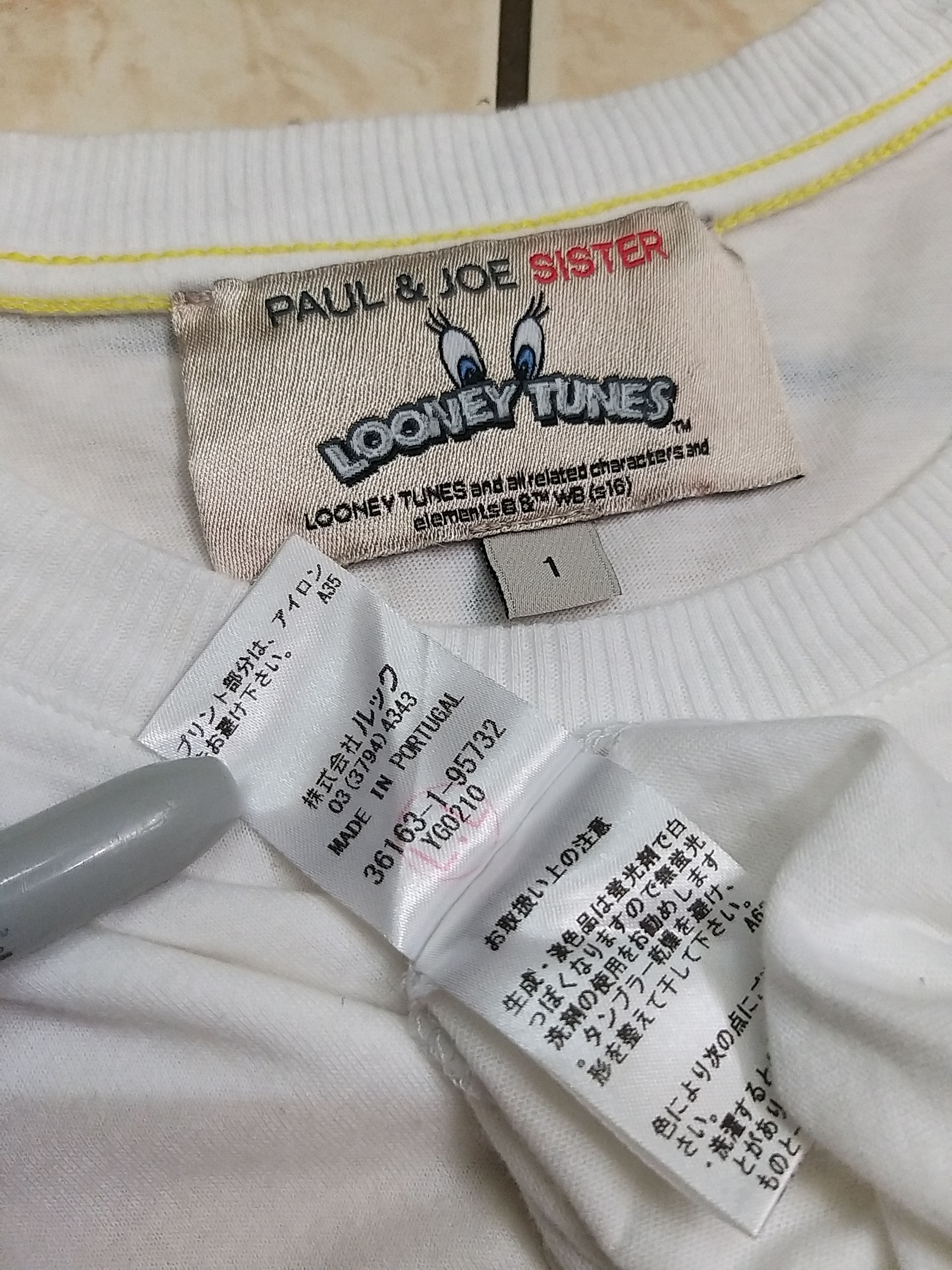 Paul & Joe AUTHENTIC PAUL &JOE SISTER x LOONEY TUNES TWEETY BIRD SHIRT Size US XXS / EU 40 - 6 Thumbnail