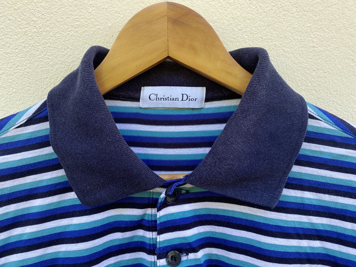 Christian Dior Monsieur Vintage Christian dior luxury stripe polos tee Size US L / EU 52-54 / 3 - 4 Thumbnail