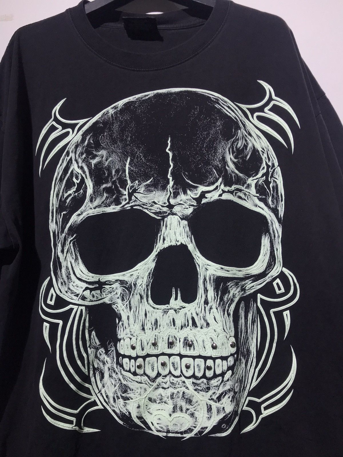 Expert Horror × Vintage VINTAGE SKULL GLOW IN THE DARK SHIRT Size US XL / EU 56 / 4 - 2 Thumbnail
