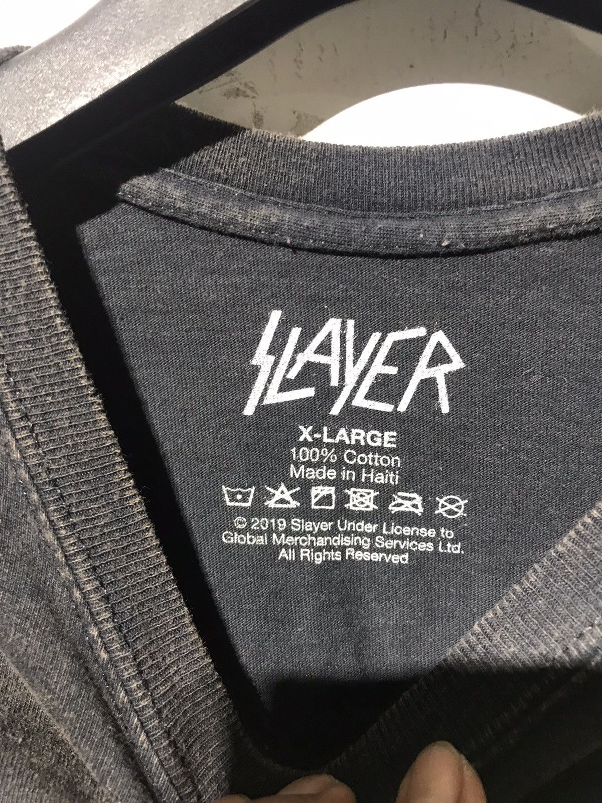Band Tees SLAVER T SHIRT RARE DESIGN Size US XL / EU 56 / 4 - 5 Thumbnail