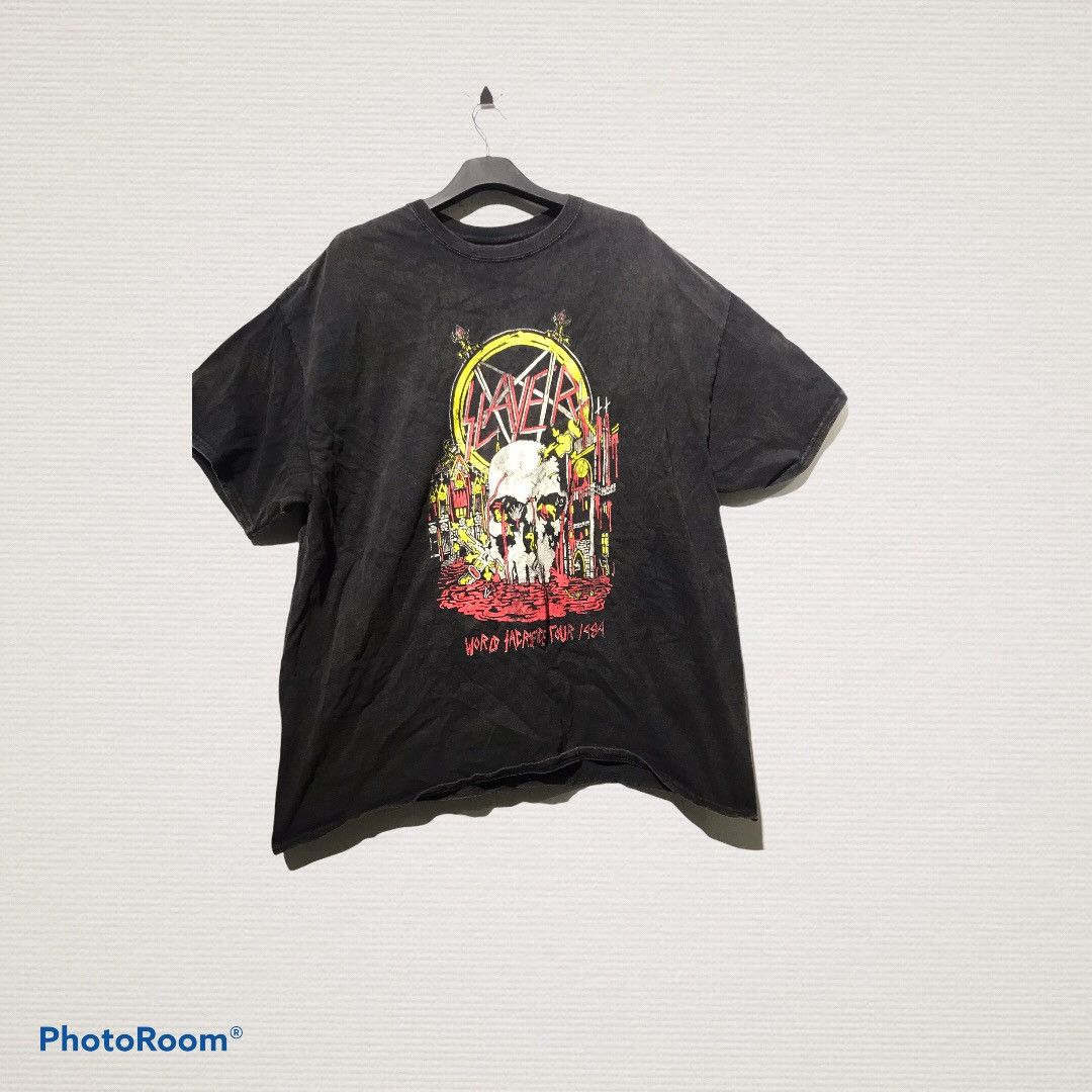 Band Tees SLAVER T SHIRT RARE DESIGN Size US XL / EU 56 / 4 - 1 Thumbnail