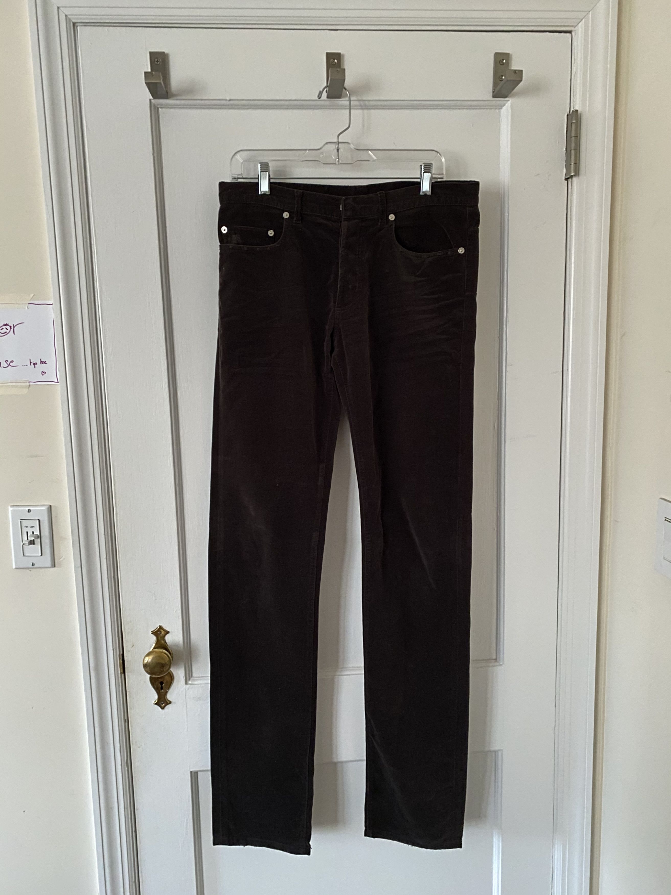 Dior Dior Homme AW05 Brown Velvet Pants / Jeans | Grailed