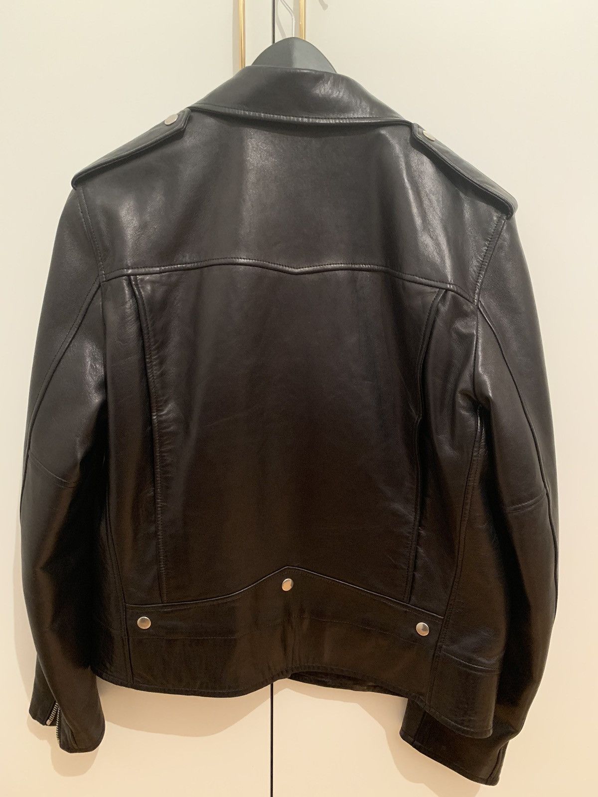 Hedi Slimane × Saint Laurent Paris FW16 L01 lamb Leather Biker Jacket - Hedi Era Size US L / EU 52-54 / 3 - 2 Thumbnail