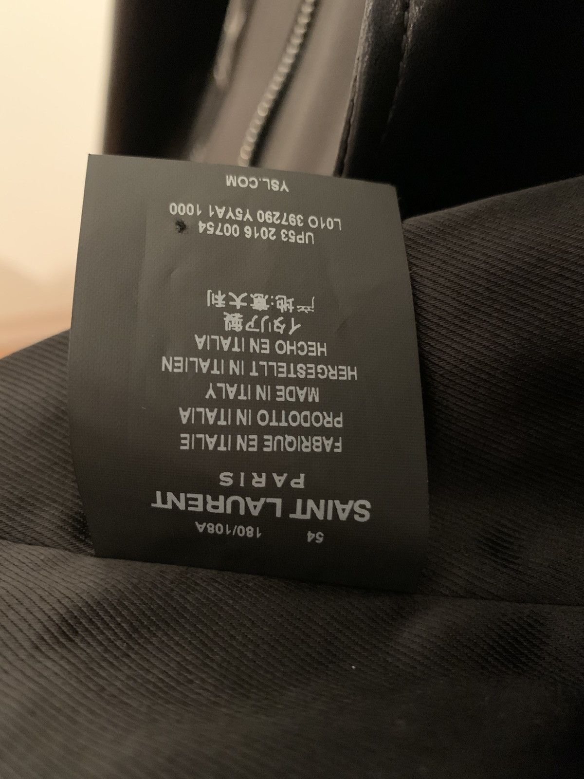 Hedi Slimane × Saint Laurent Paris FW16 L01 lamb Leather Biker Jacket - Hedi Era Size US L / EU 52-54 / 3 - 5 Thumbnail