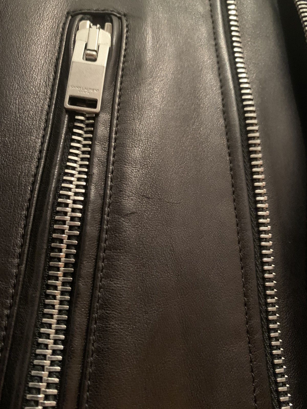 Hedi Slimane × Saint Laurent Paris FW16 L01 lamb Leather Biker Jacket - Hedi Era Size US L / EU 52-54 / 3 - 4 Thumbnail