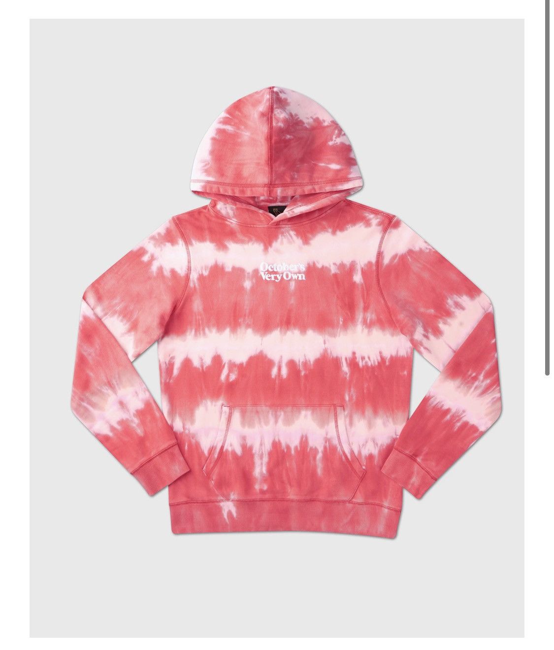 Octobers Very Own OVO Marble red tie dye hoodie | Grailed