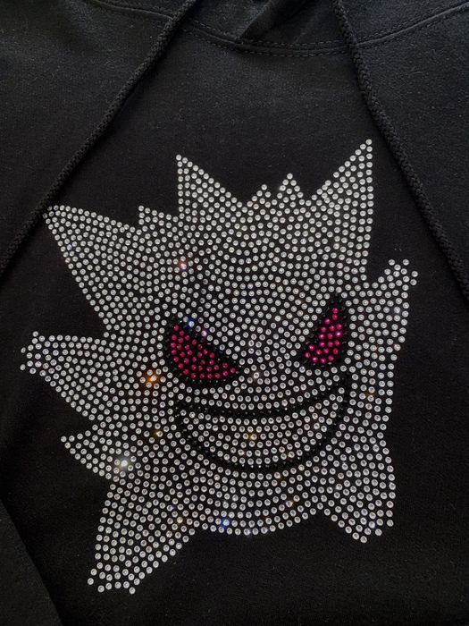 Pokemon Gengar Swarovski Hoodie Black Grailed